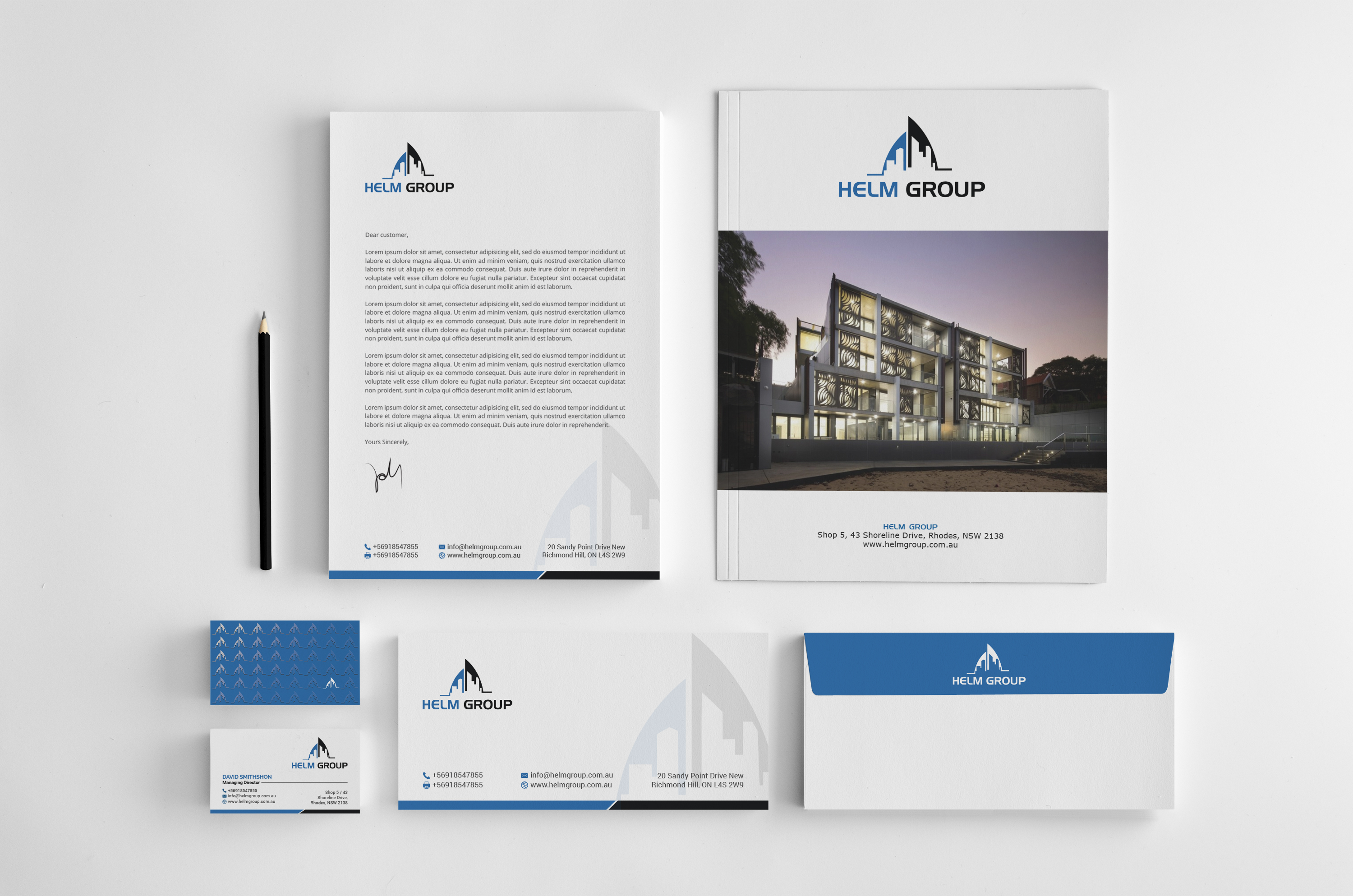 Design de Papeterie par R.design pour Helm Group Pty Ltd | Design #28165382