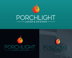 Logo Design by Atec for Porchlight Laser & Designs | Design: #28157298
