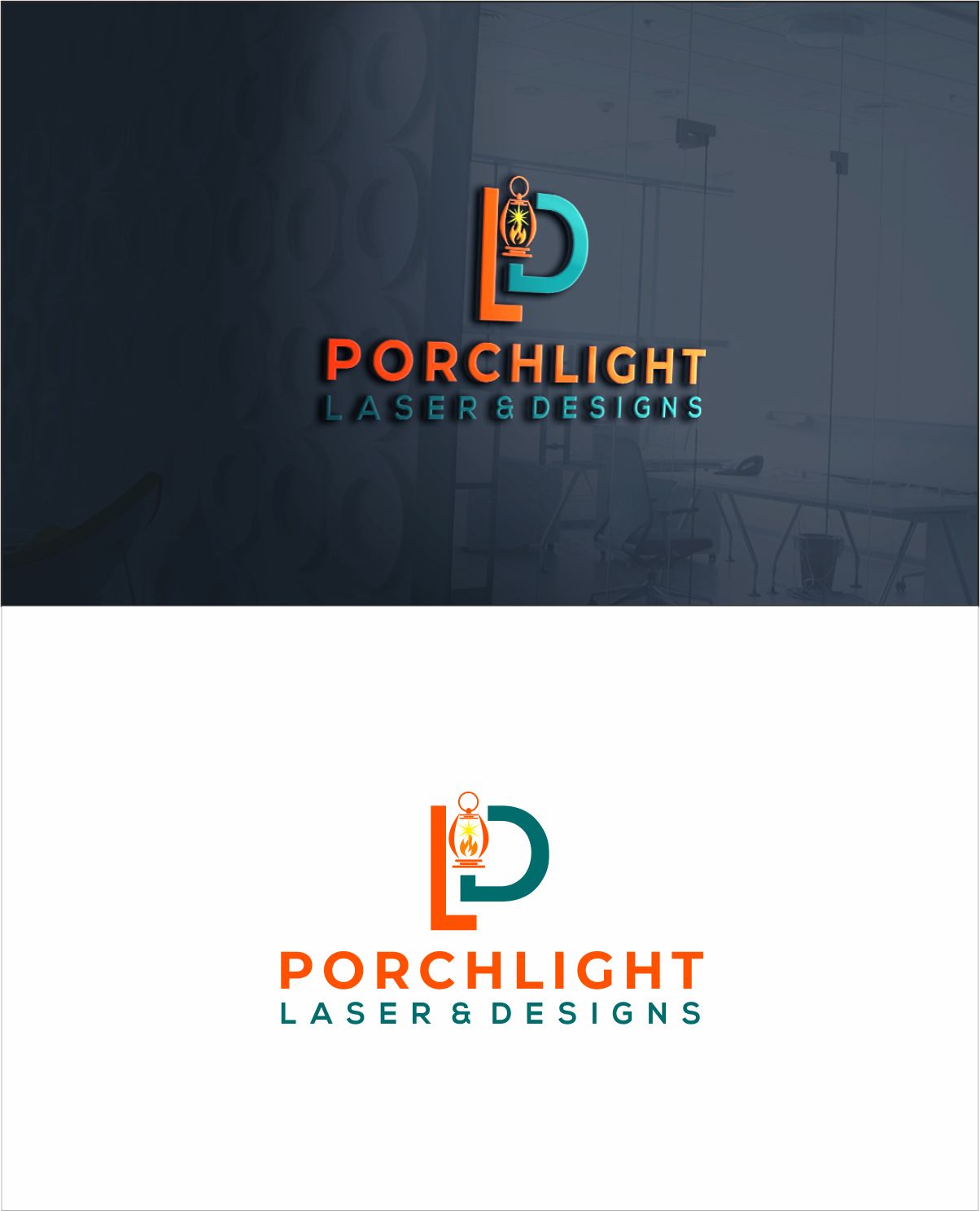 Logo Design by Dave Paresh for Porchlight Laser & Designs | Design #28151742