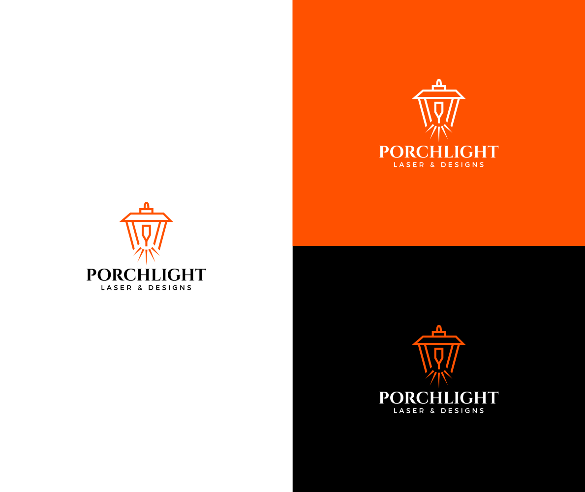 Logo Design by Riaper for Porchlight Laser & Designs | Design #28155144