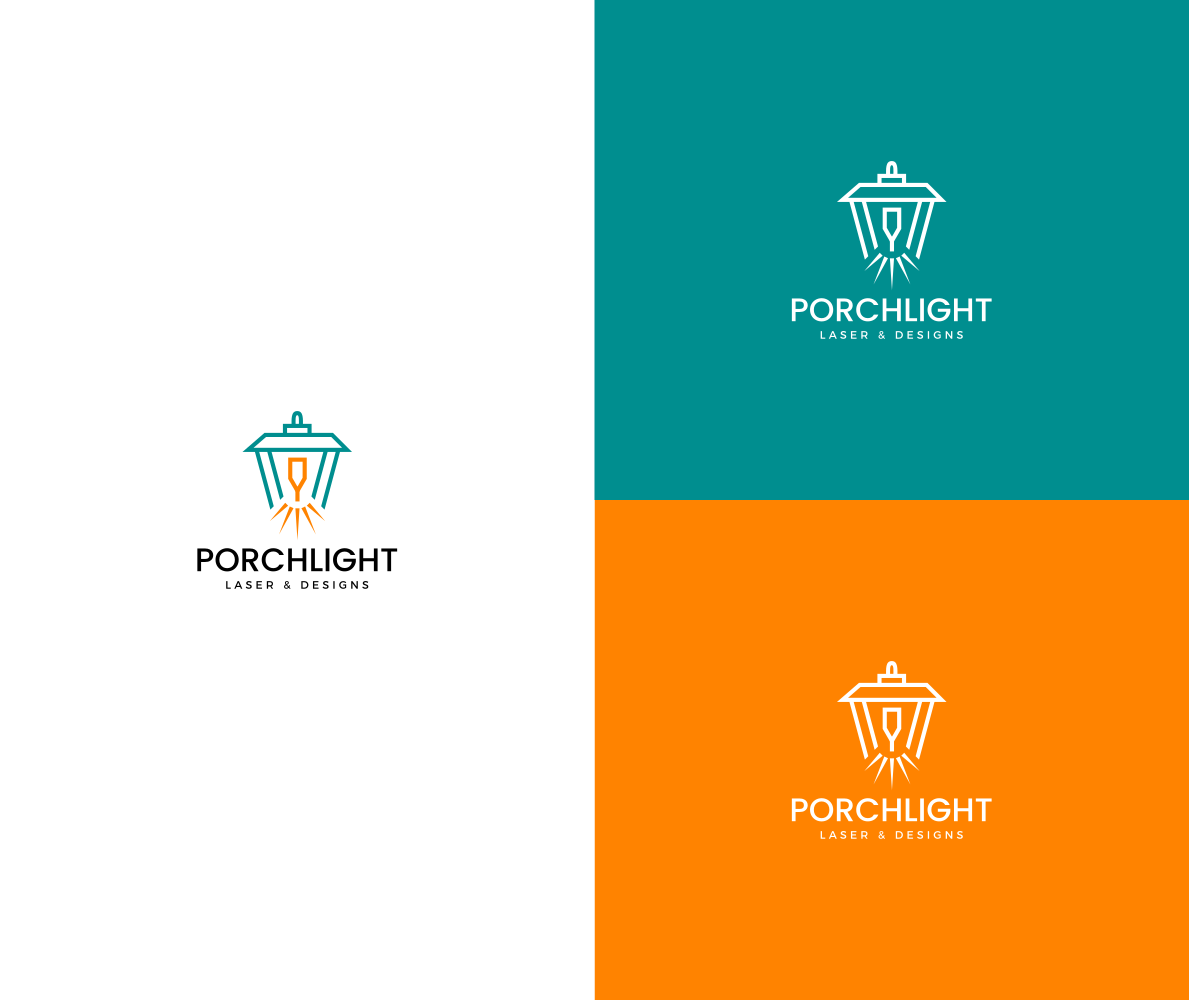 Logo Design by Riaper for Porchlight Laser & Designs | Design: #28165131