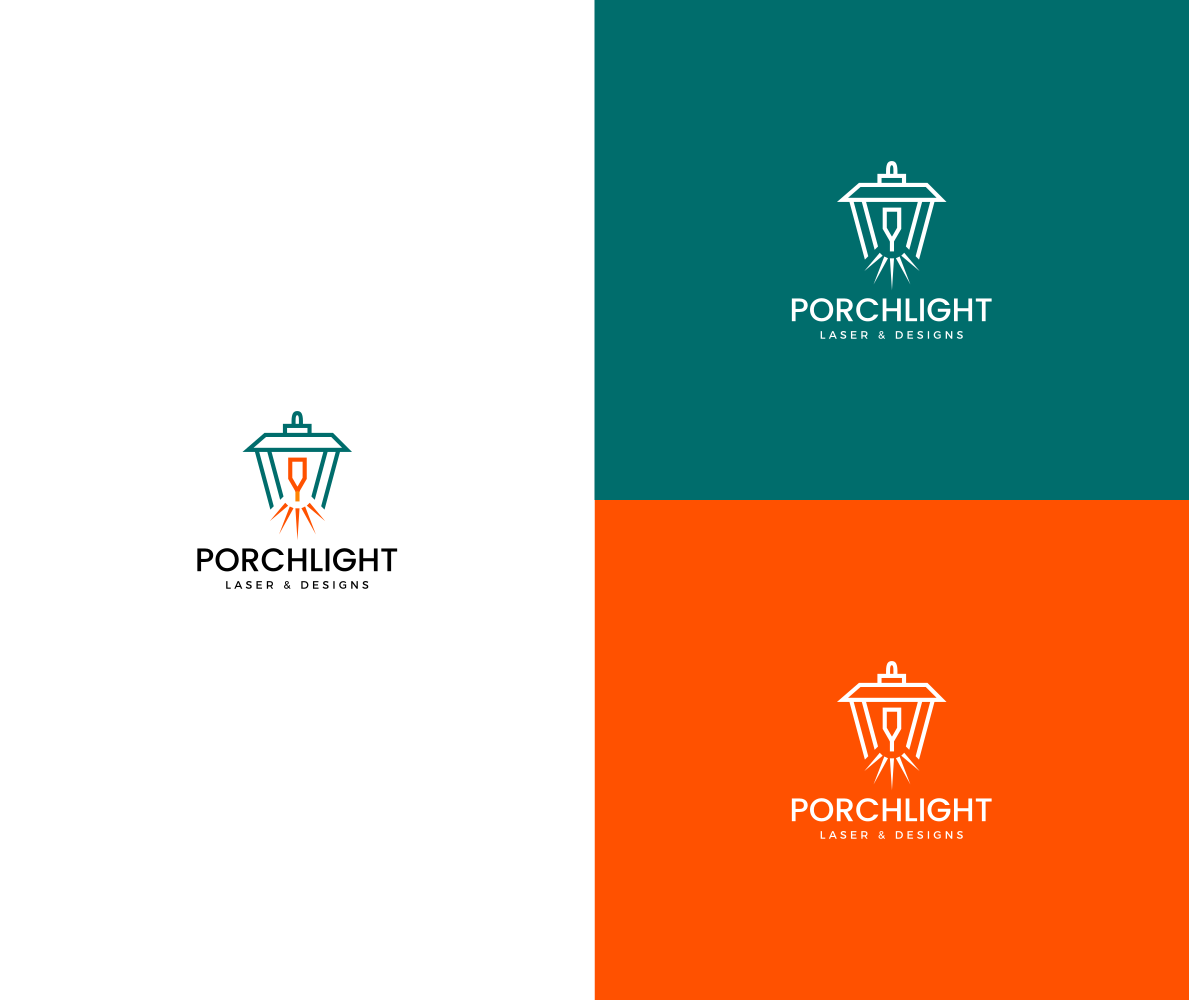 Logo Design by Riaper for Porchlight Laser & Designs | Design #28165134