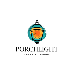 Porchlight Laser & Designs | Logo Design by ZeneFashions