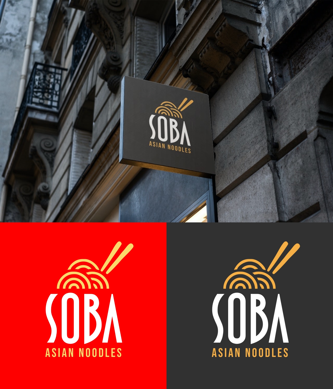 Diseño de Logo por filip.jelkic para Soba Asian Noodles | Diseño #28193891