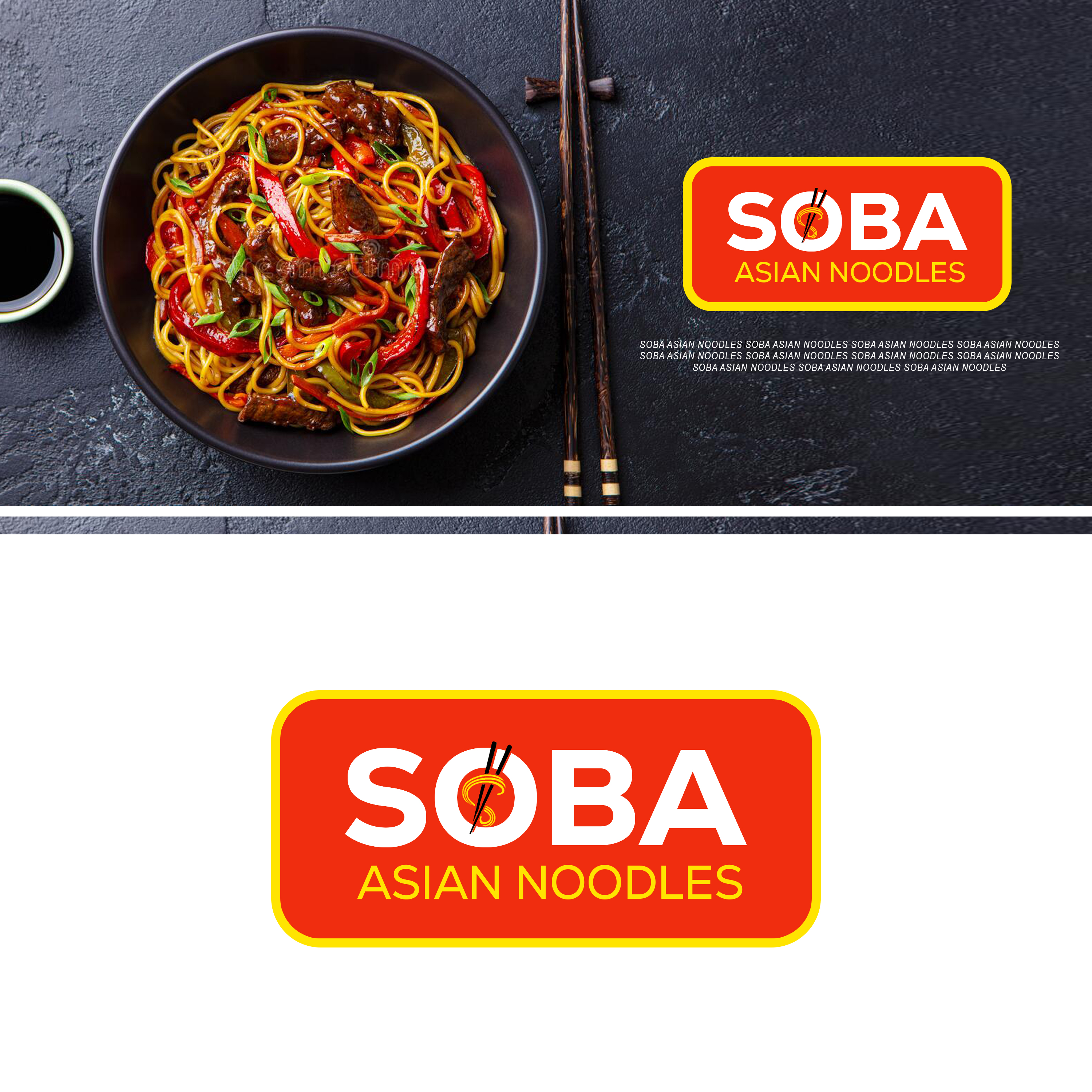 Logo Design by Darshan 22 for Soba Asian Noodles | Design #28150995