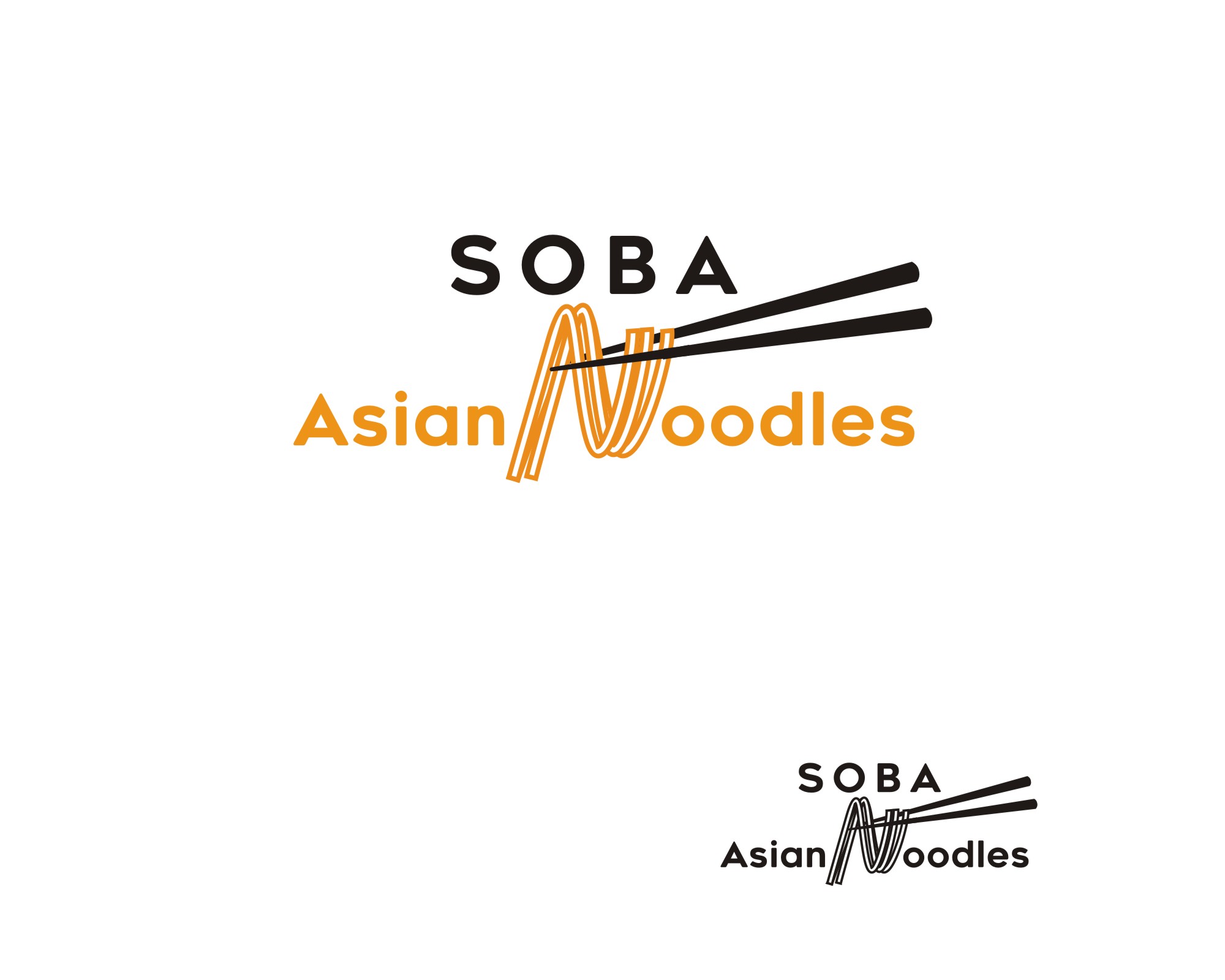 Diseño de Logo por SUNEEEEEL para Soba Asian Noodles | Diseño #28154715