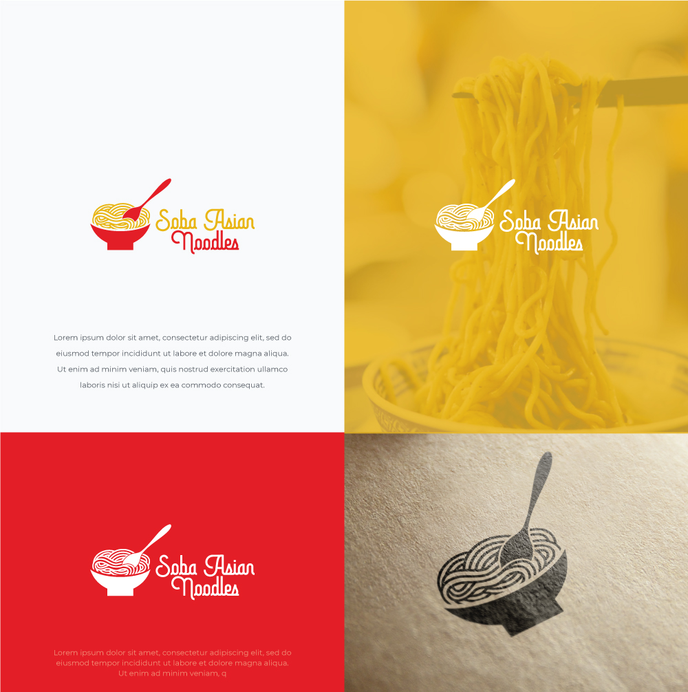 Diseño de Logo por HWdesigns para Soba Asian Noodles | Diseño #28155784