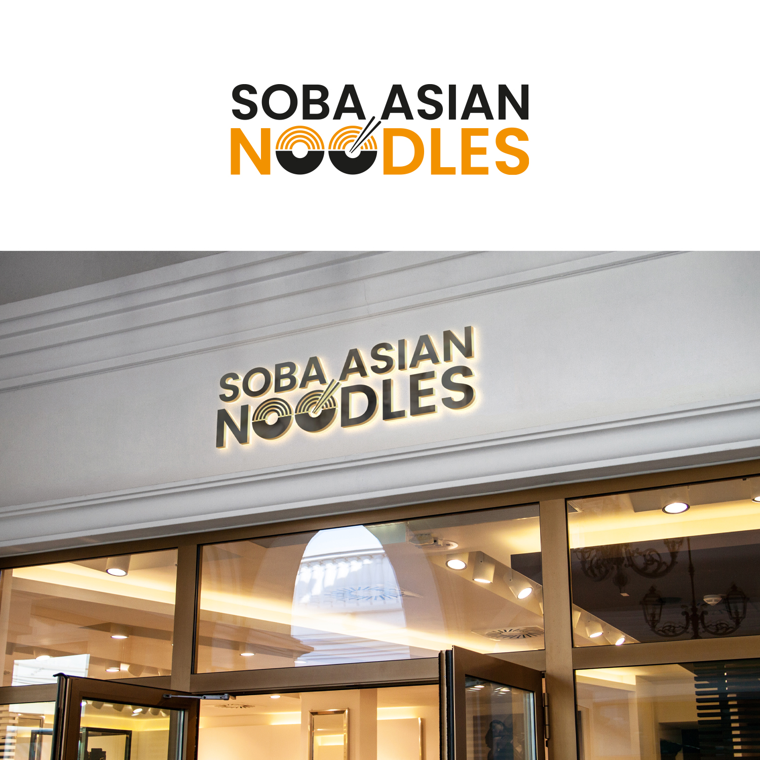 Diseño de Logo por MG.graphics para Soba Asian Noodles | Diseño #28151457