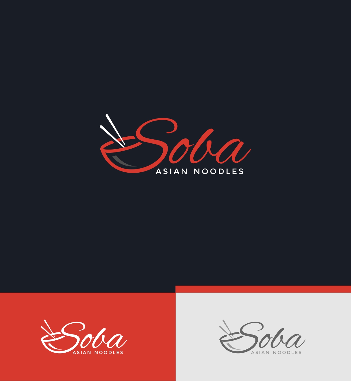 Diseño de Logo por ecorokerz para Soba Asian Noodles | Diseño #28150896