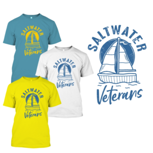 Saltwater Veterans Sailing Team T-Shirt Design | Diseño de Camiseta por 2ndfloorharry