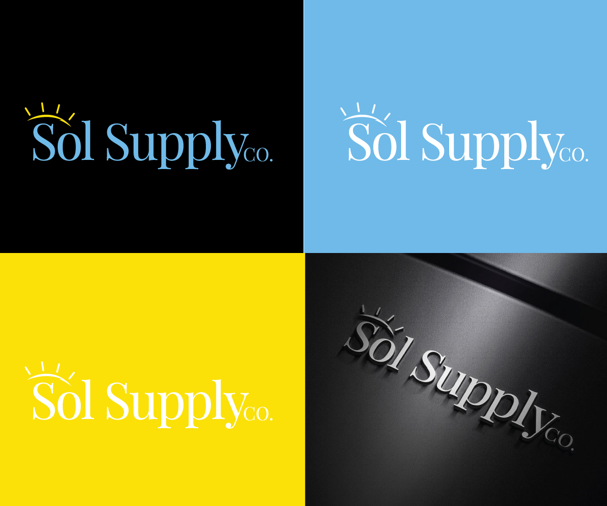 Logo Design by Adi Graphics for Sol Supply Co. | Design #28185586