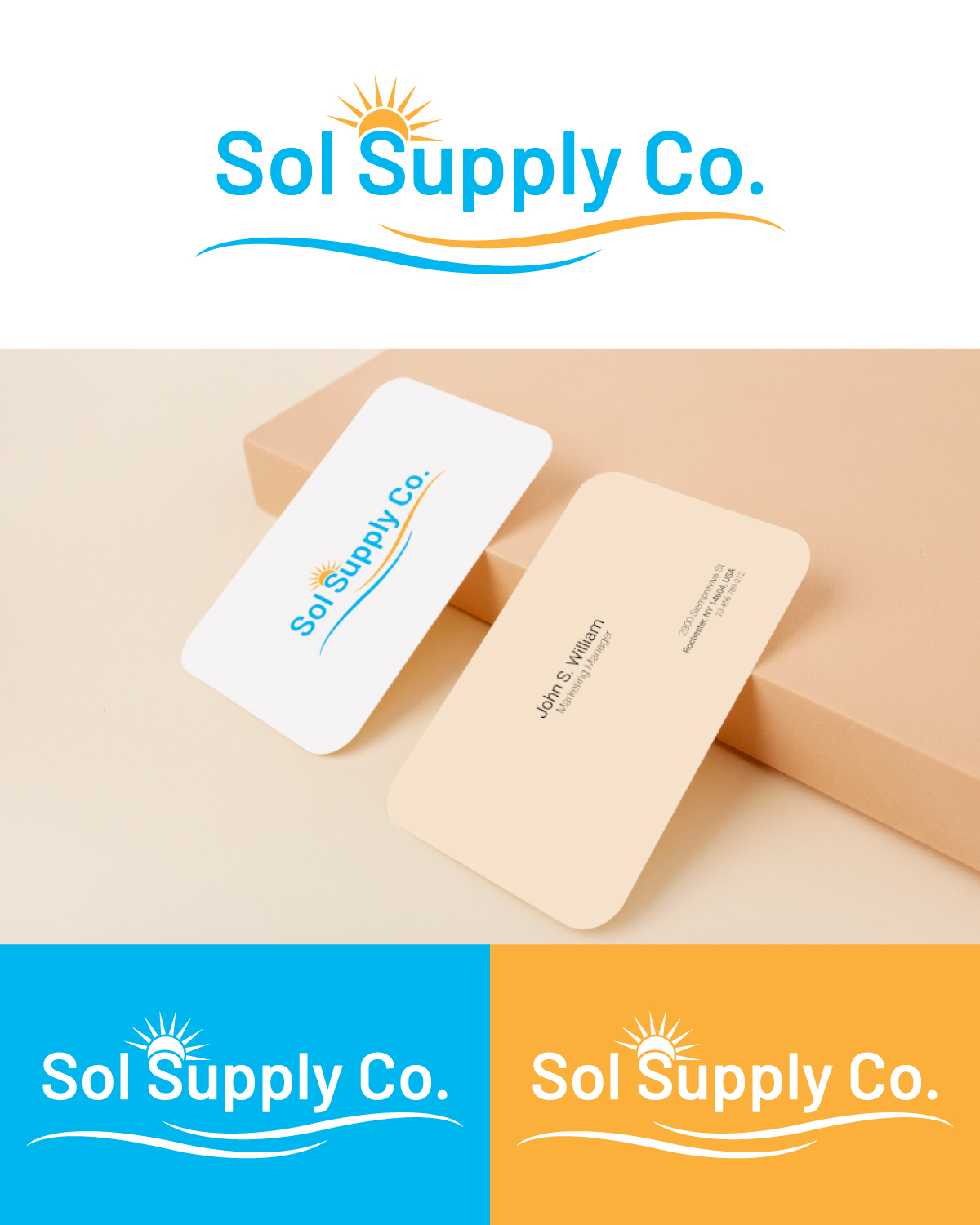 Logo Design by Mr. Art for Sol Supply Co. | Design #28170381