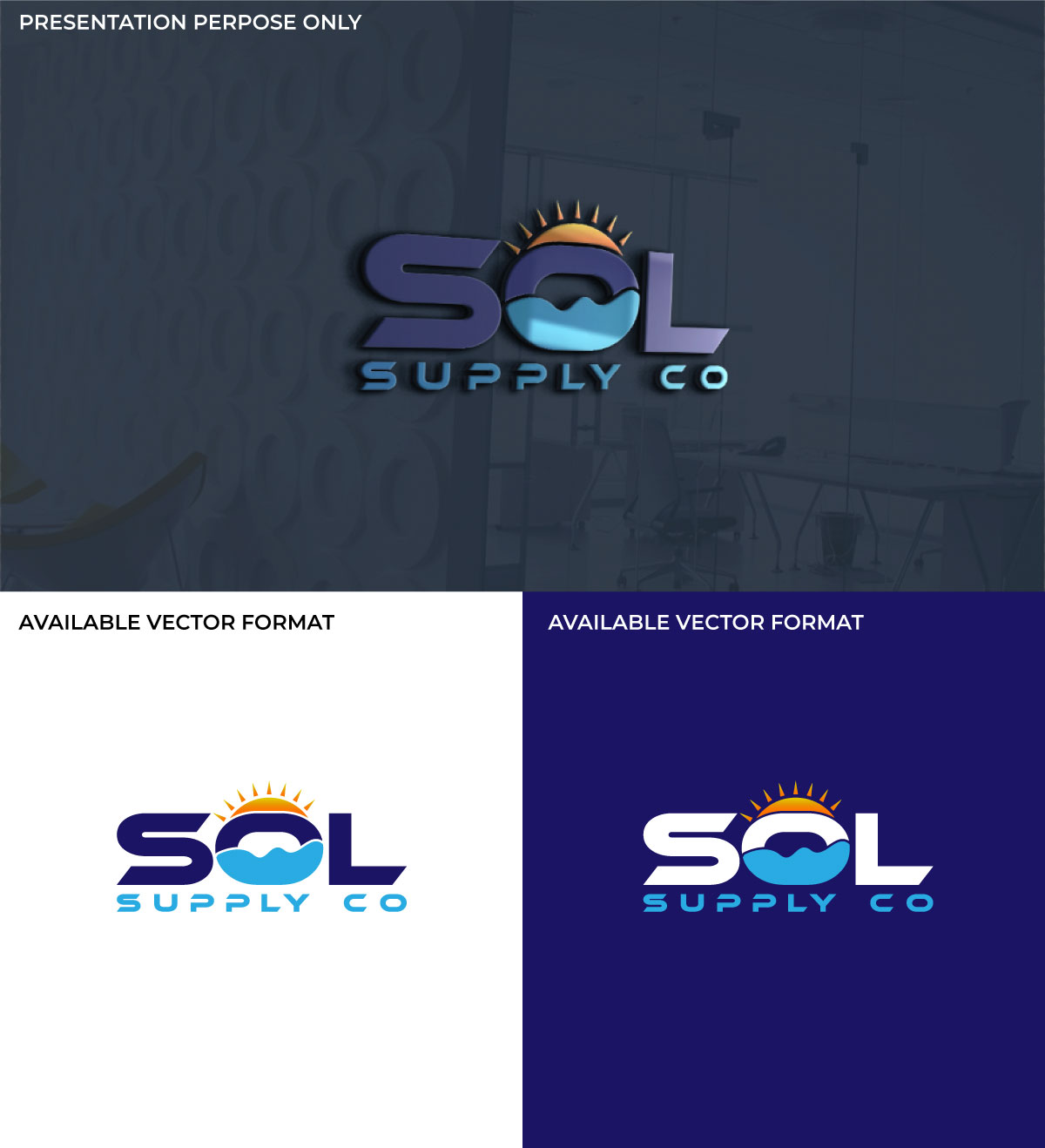 Logo Design by RS_Design for Sol Supply Co. | Design #28157743