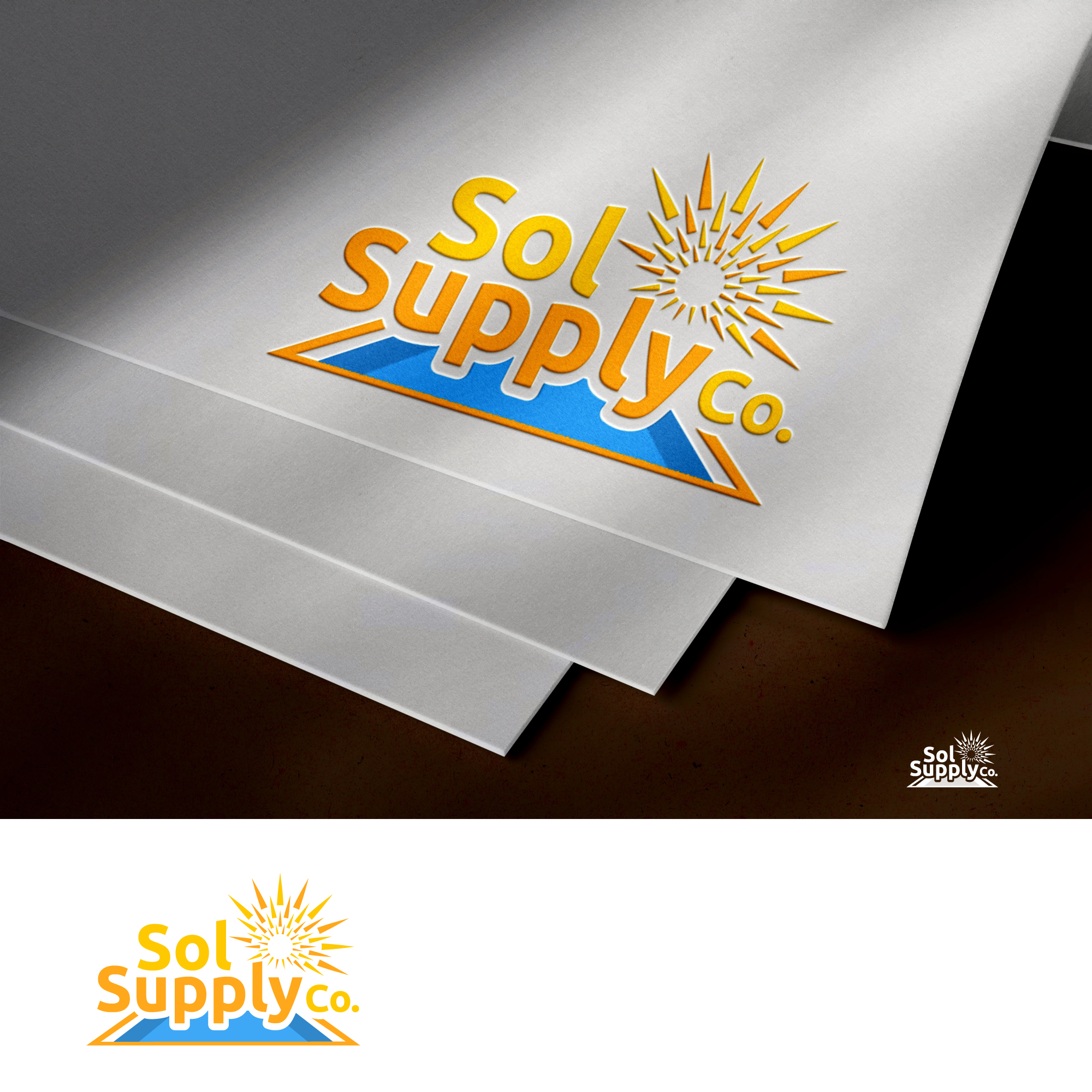 Logo Design by UMBRA Designs for Sol Supply Co. | Design #28152325