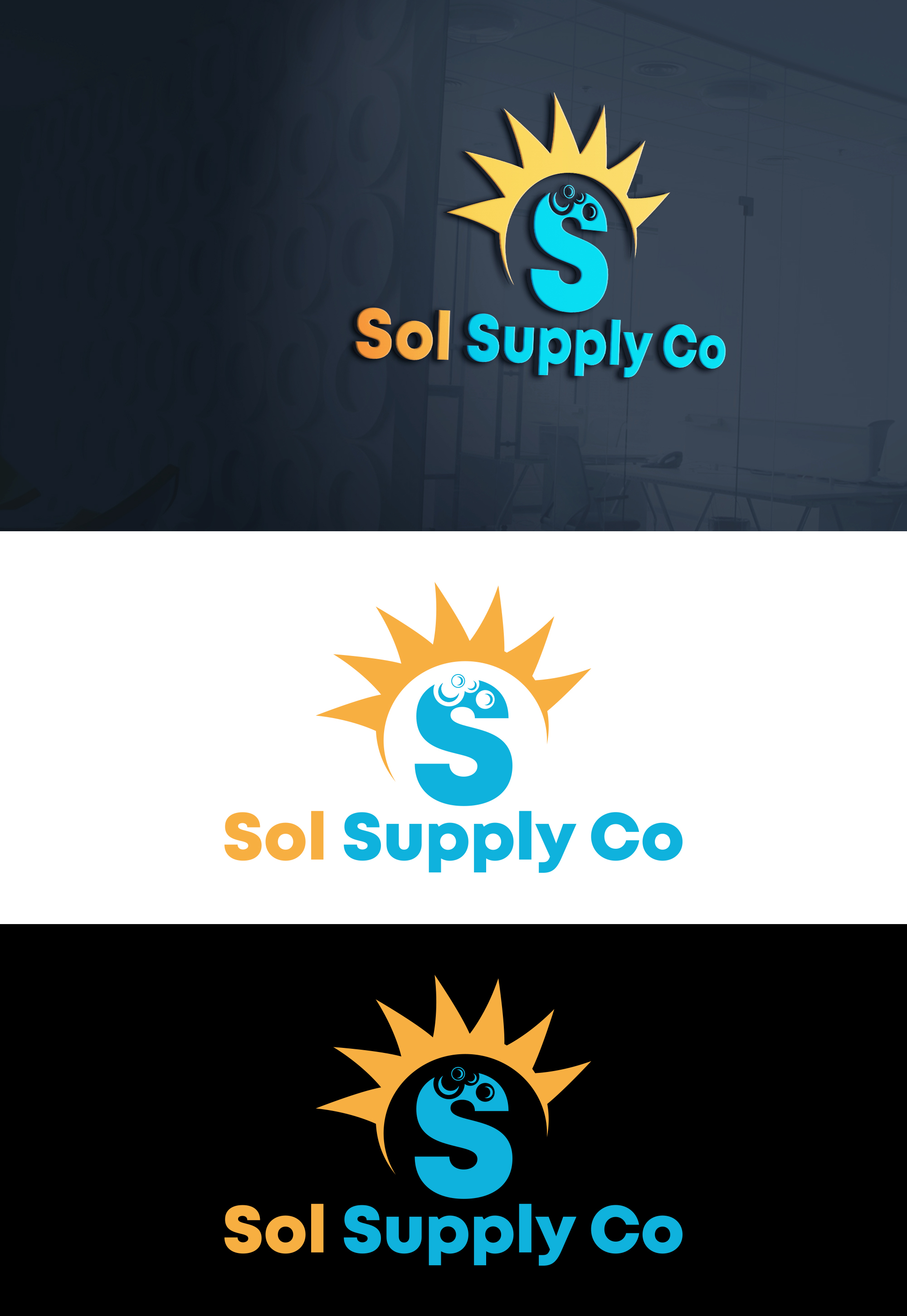 Diseño de Logo por sun_bird para Sol Supply Co. | Diseño #28188041