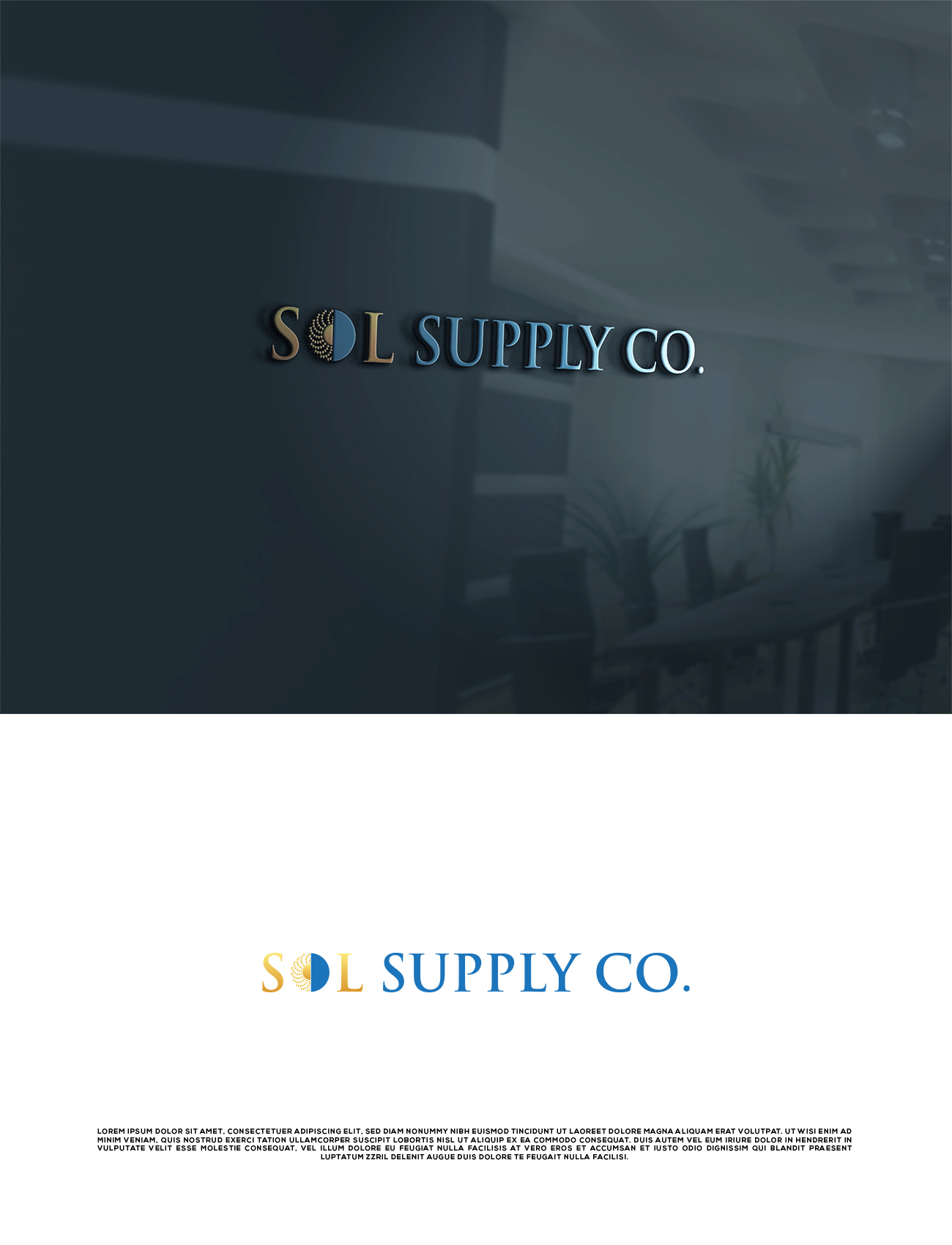 Logo-Design von Mia 2025 für Sol Supply Co. | Design #28153055