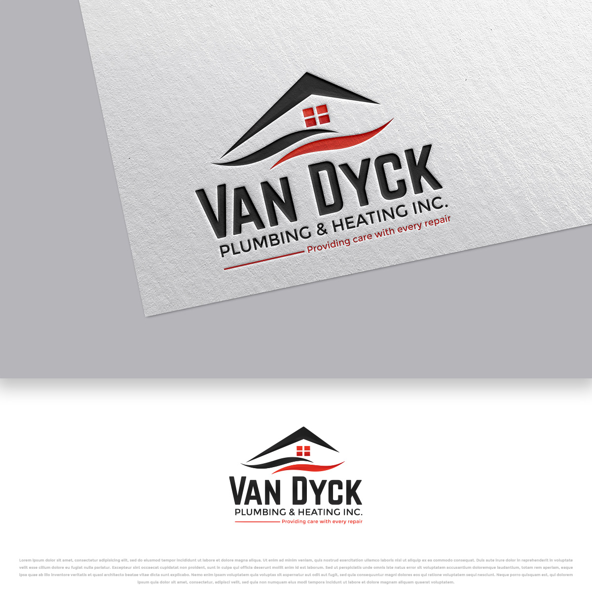 Logo Design by DesignDUO for Van Dyck Plumbing & Heating Inc. | Design #28160436