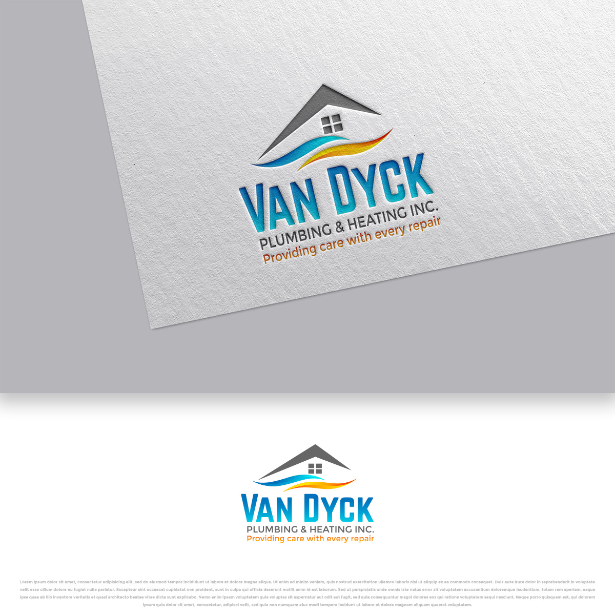 Logo Design by DesignDUO for Van Dyck Plumbing & Heating Inc. | Design: #28178438