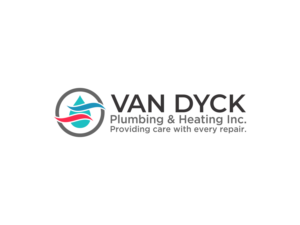 Van Dyck Plumbing & Heating Inc. Providing care with every repair. | Logo Design by BNdesigner