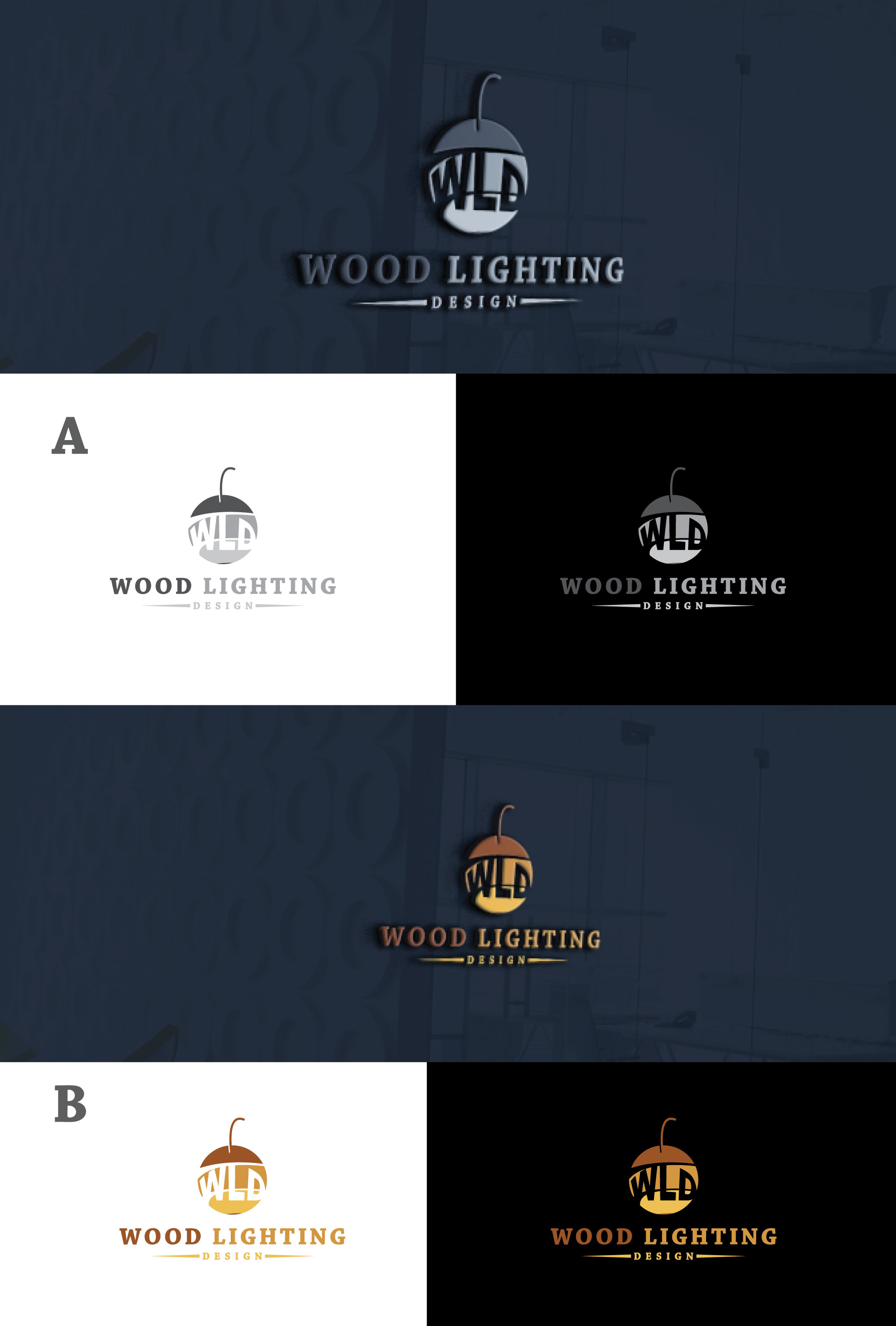 Logo-Design von RRR Design für Wood Lighting Design | Design #28156568