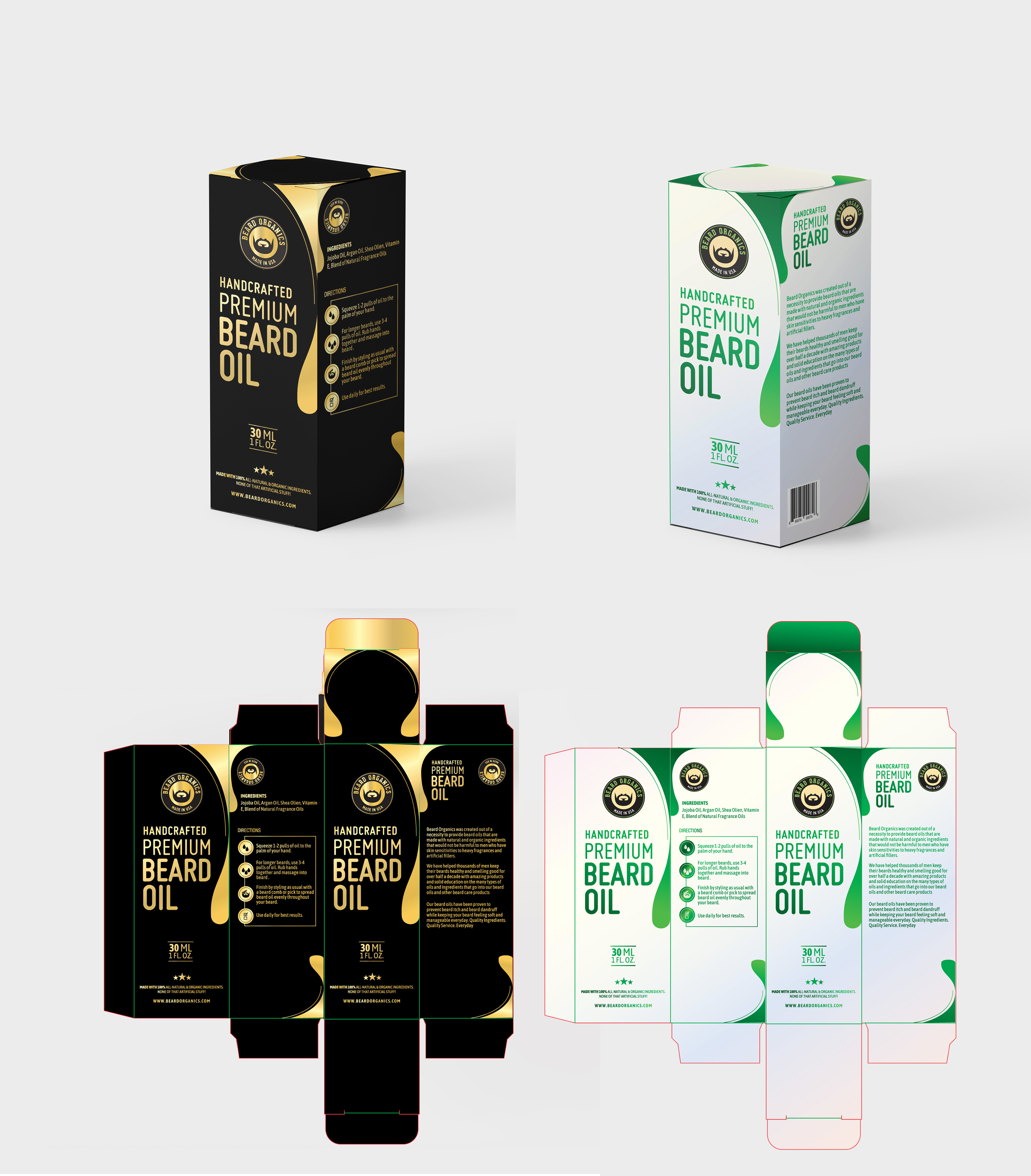 Packaging Design by Sushanta_Halder for Beard Organics LLC | Design #28172267