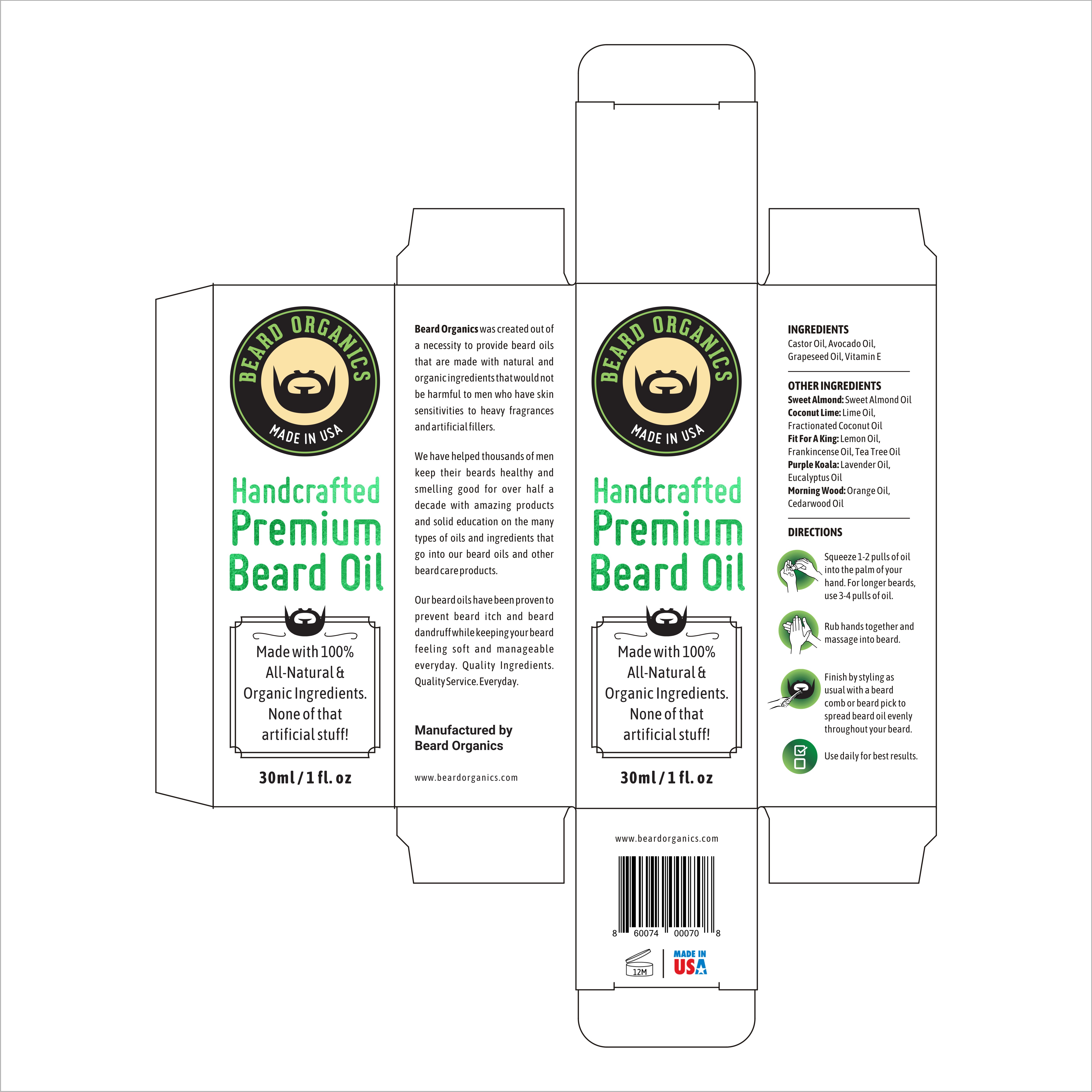 Packaging Design by saurabhjoshi for Beard Organics LLC | Design #28168095