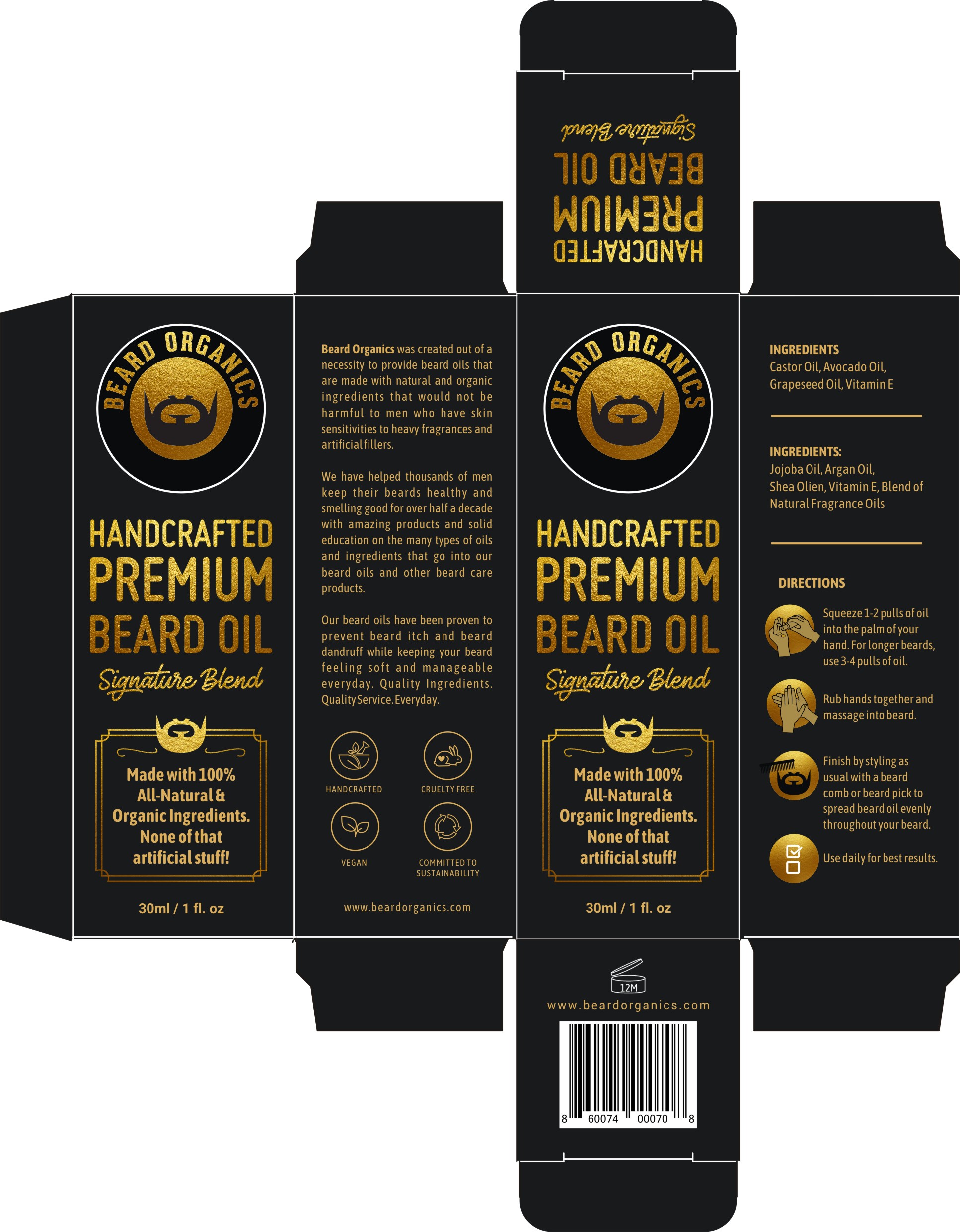 Packaging Design by saurabhjoshi for Beard Organics LLC | Design #28196952