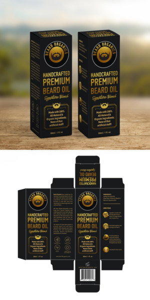 Packaging design for Organic Beard Care brand - Beard Organics | Diseño de Empaque por saurabhjoshi