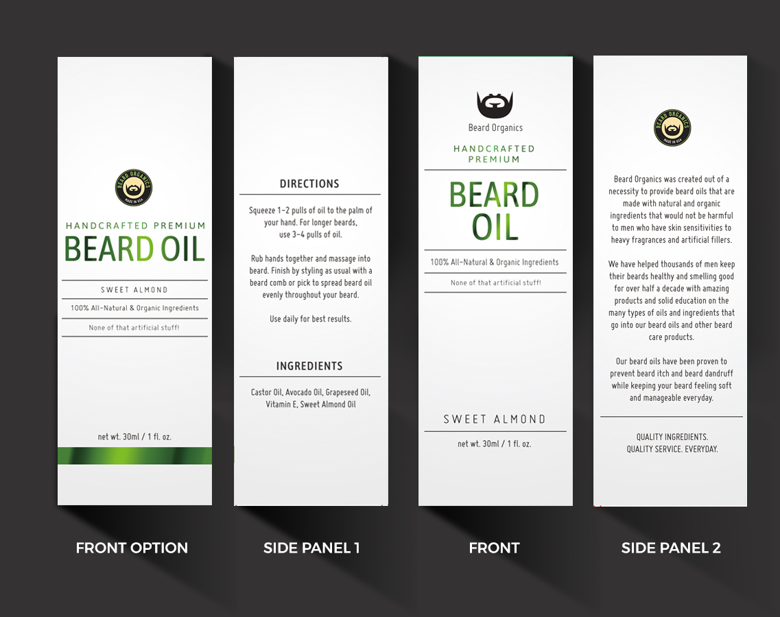 Packaging Design by rug for Beard Organics LLC | Design #28175049