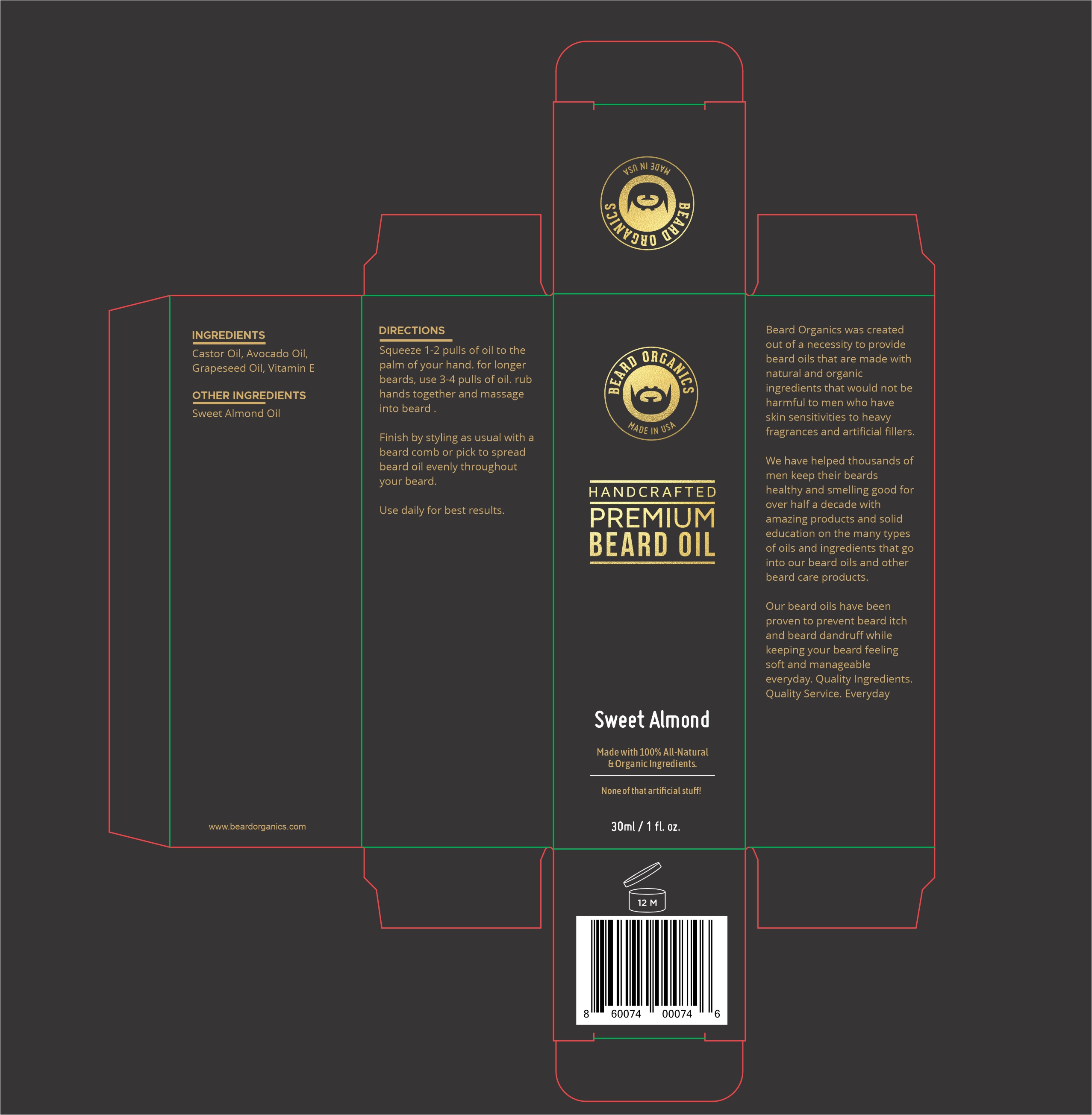 Design Emballage par fumbh.designs pour Beard Organics LLC | Design #28172852