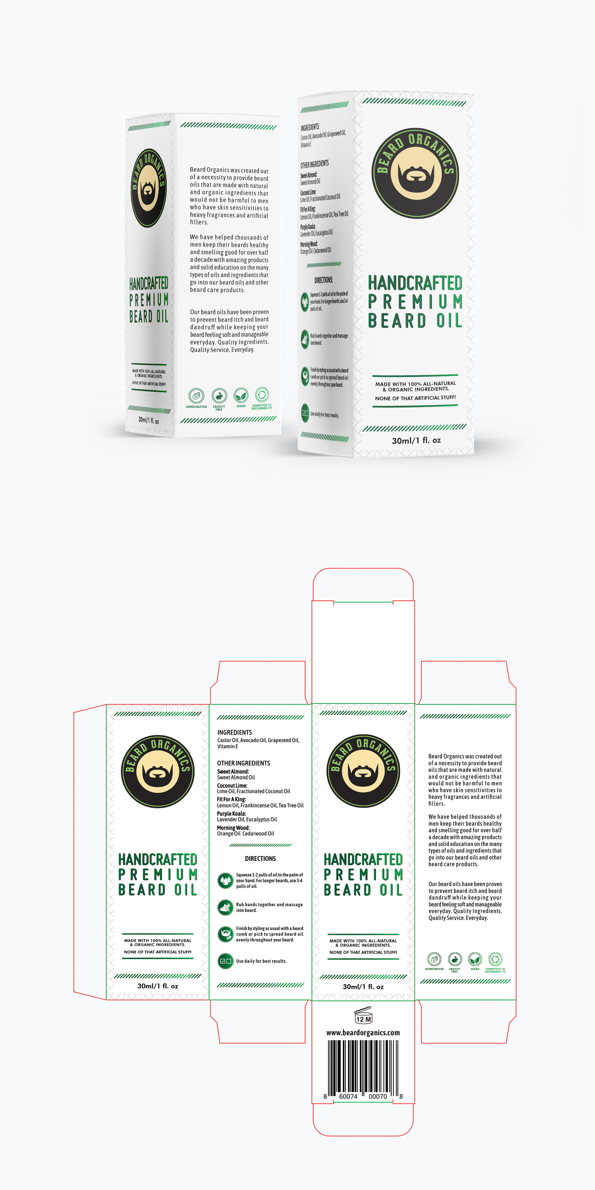 Packaging Design by ronin71 for Beard Organics LLC | Design #28202959
