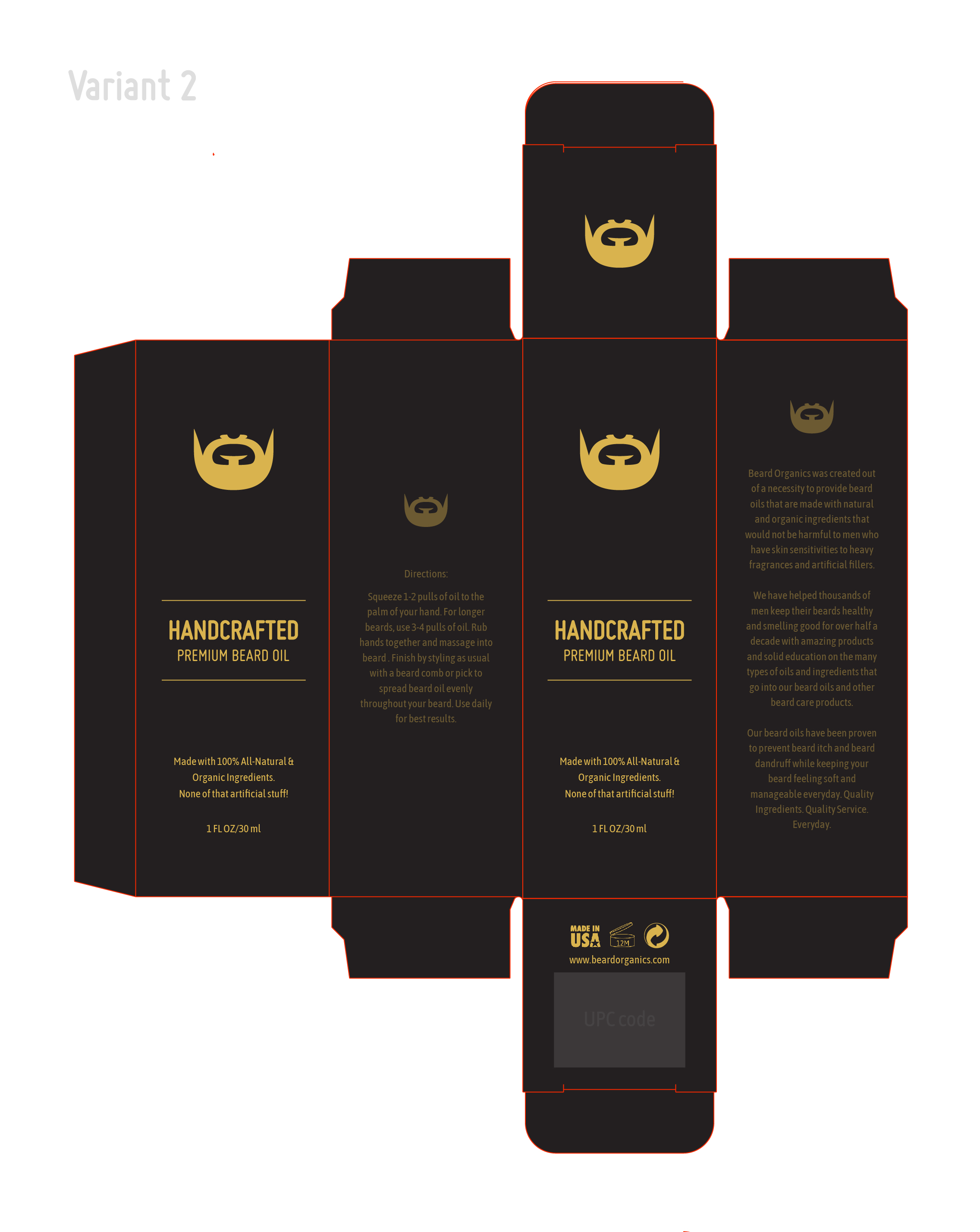 Design Emballage par Abdulmumin Imam pour Beard Organics LLC | Design #28176565