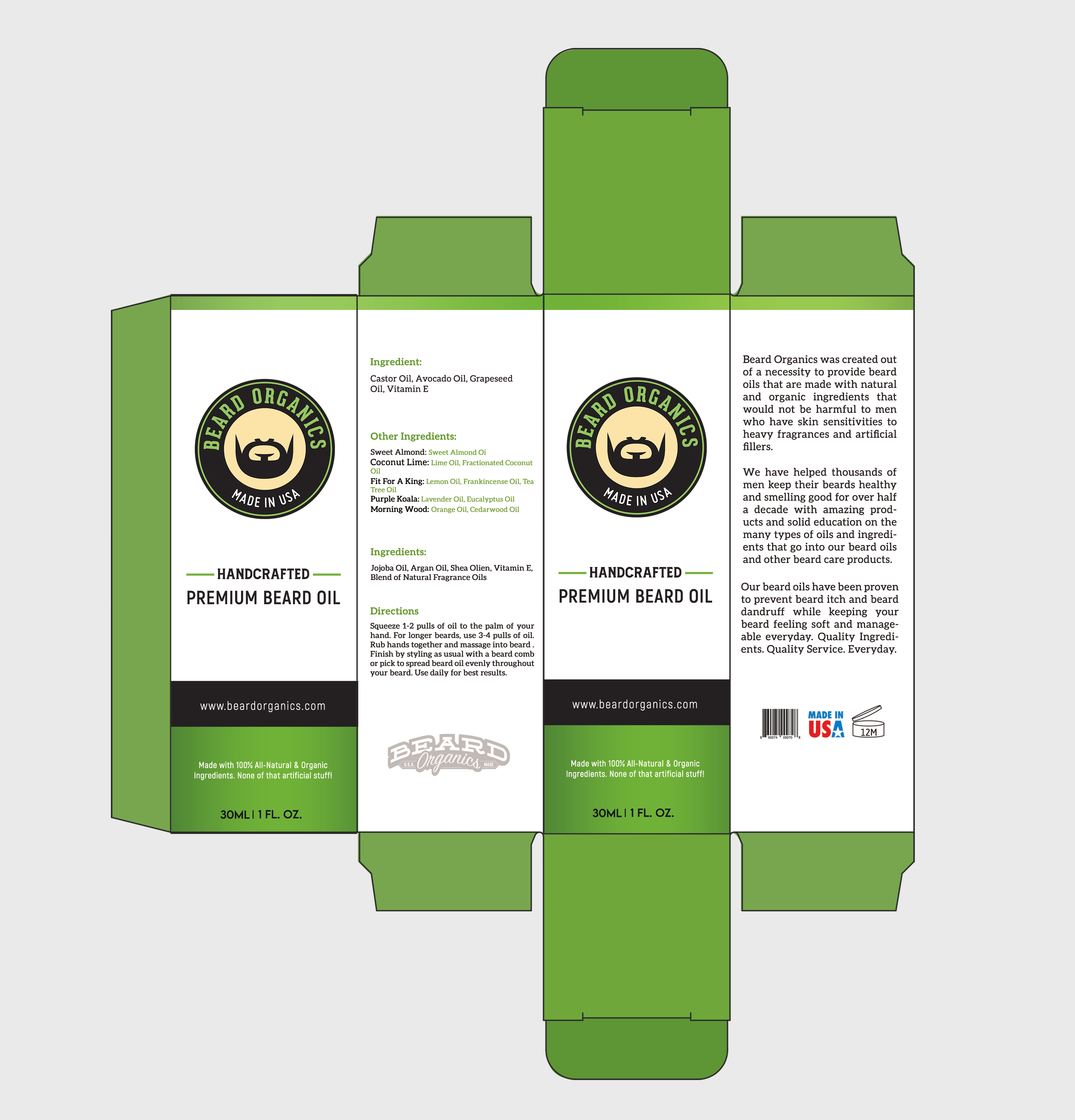 Design Emballage par RAMDHONU pour Beard Organics LLC | Design #28154959