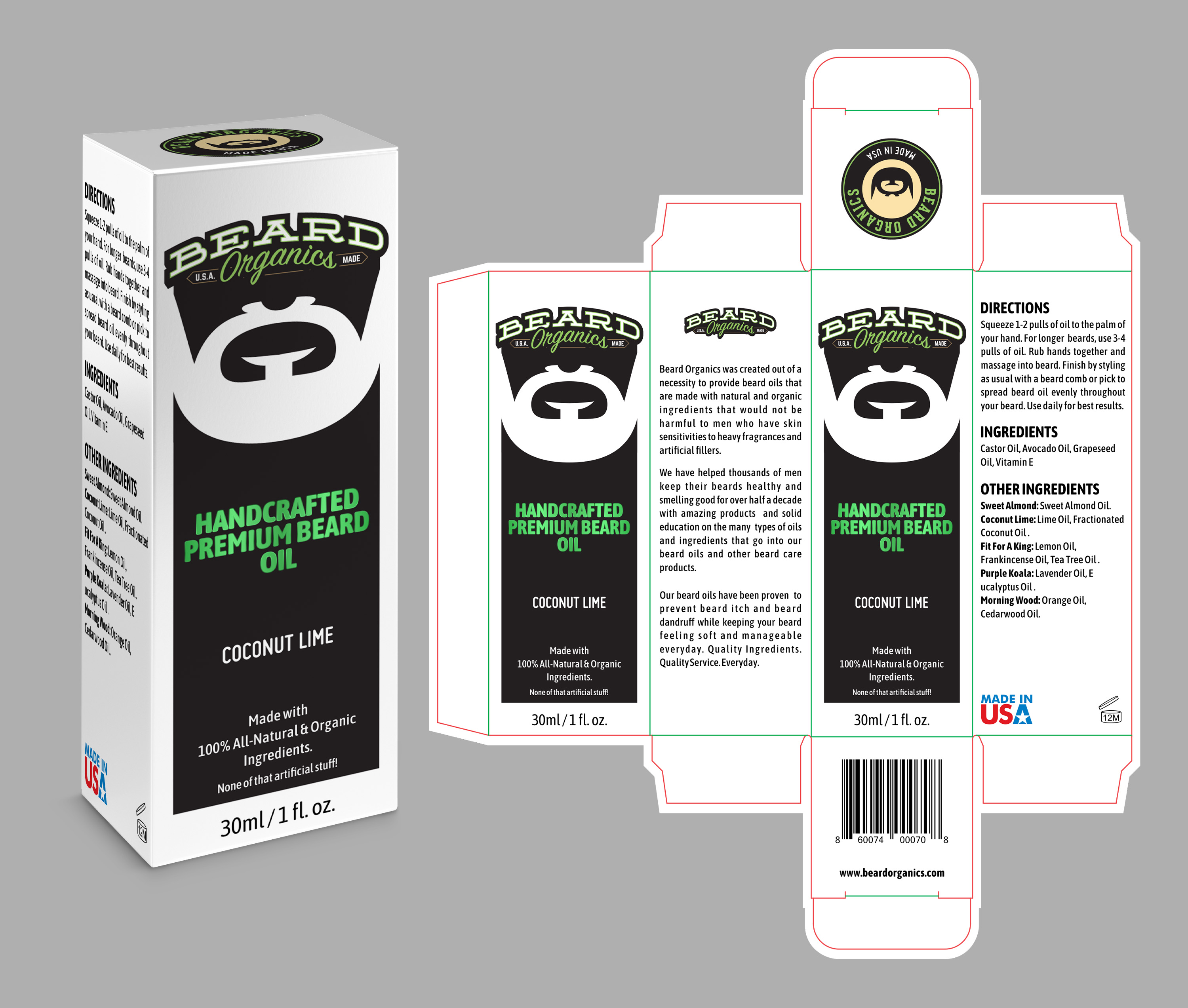 Packaging Design by RenCan for Beard Organics LLC | Design #28173500