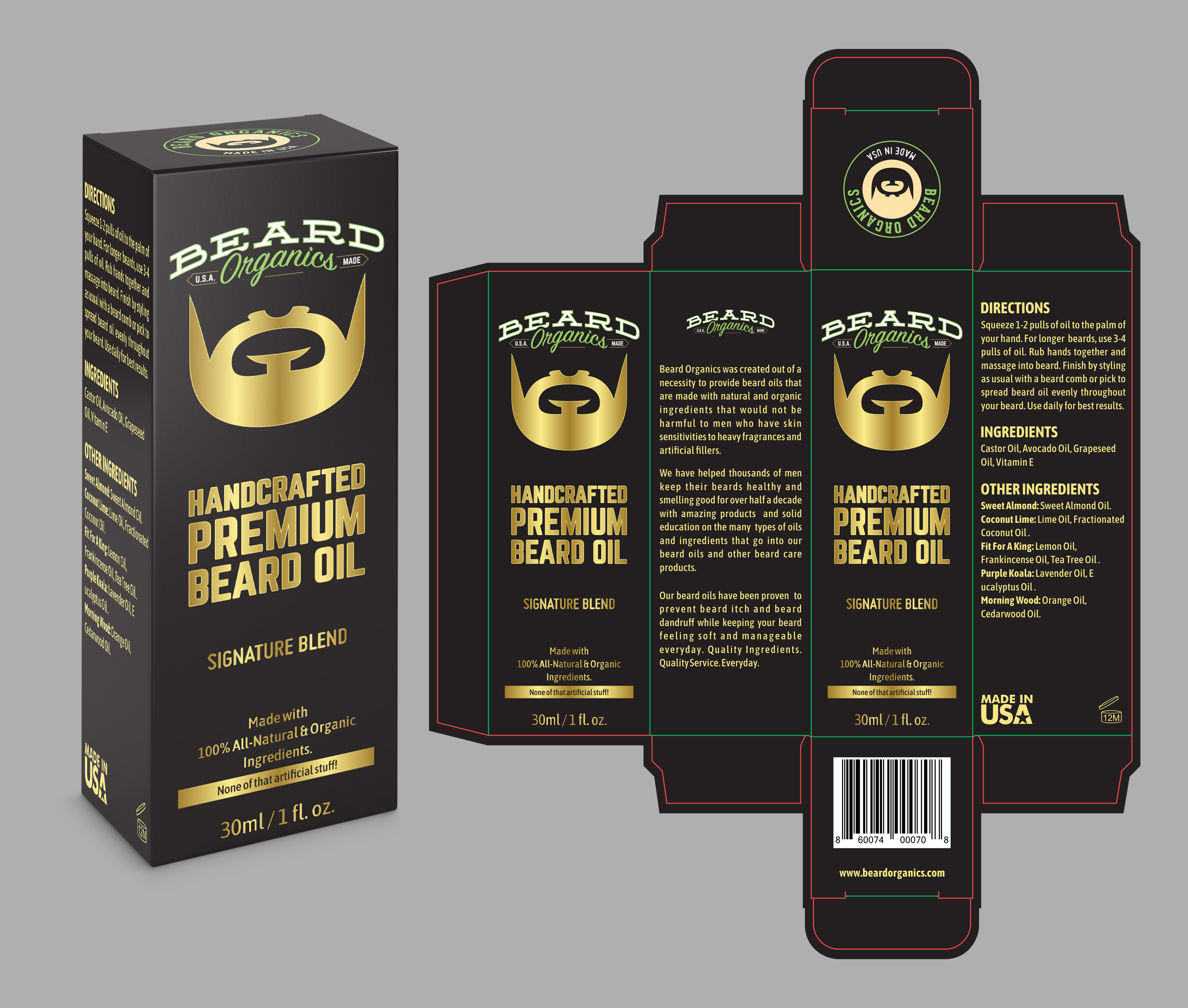 Packaging Design by RenCan for Beard Organics LLC | Design #28173677