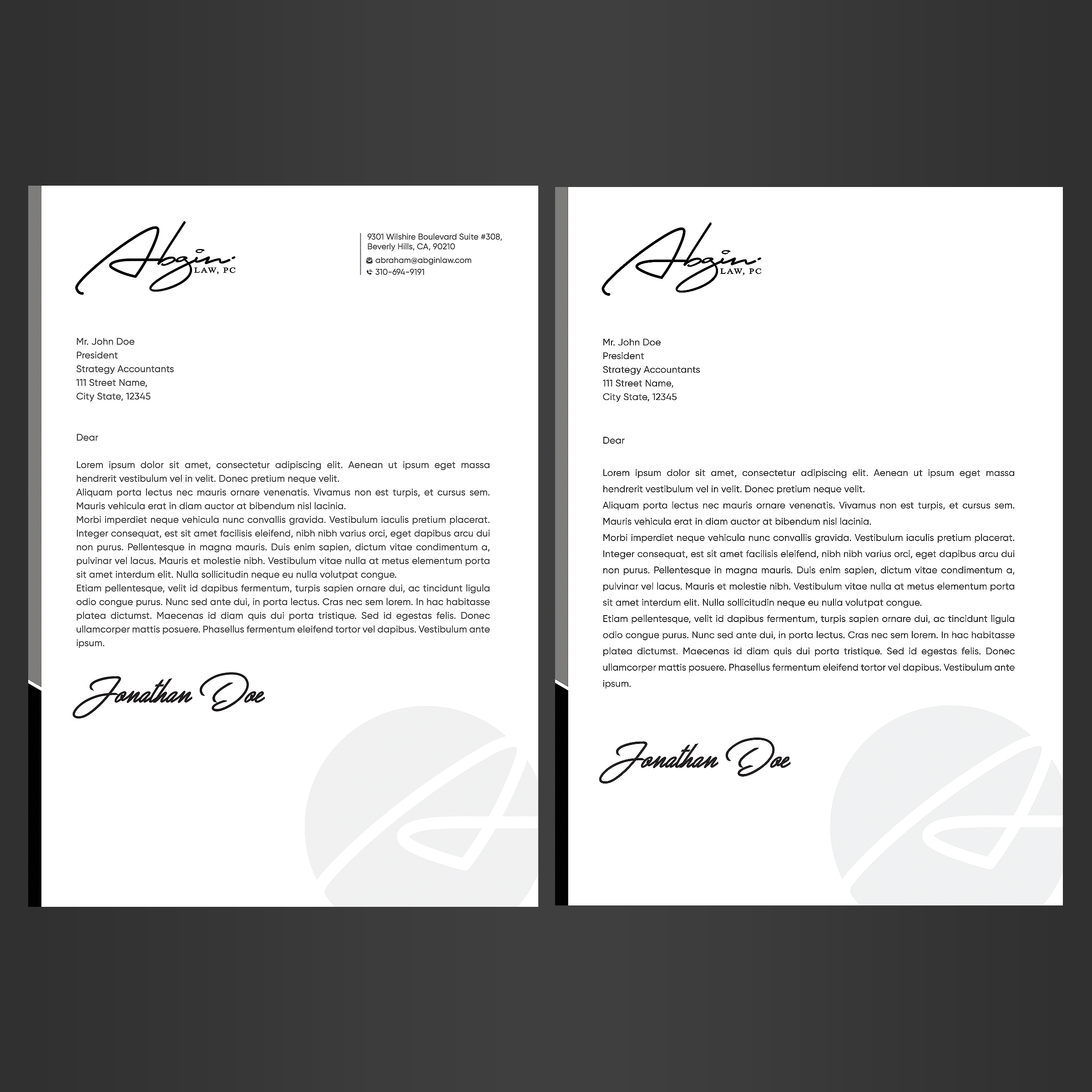 Letterhead Design by Designers Hub for this project | Design: #28163389