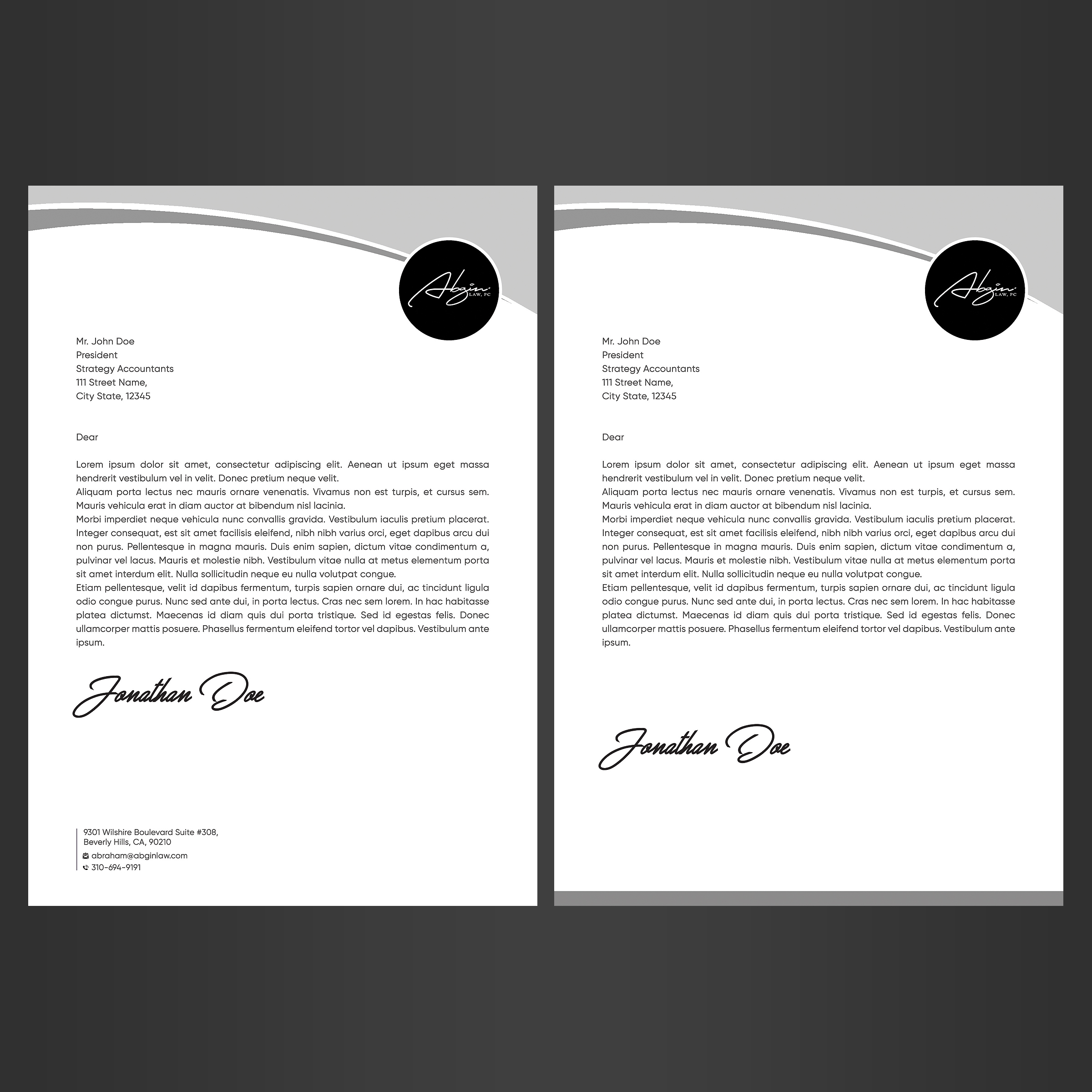 Letterhead Design by Designers Hub for this project | Design #28163558