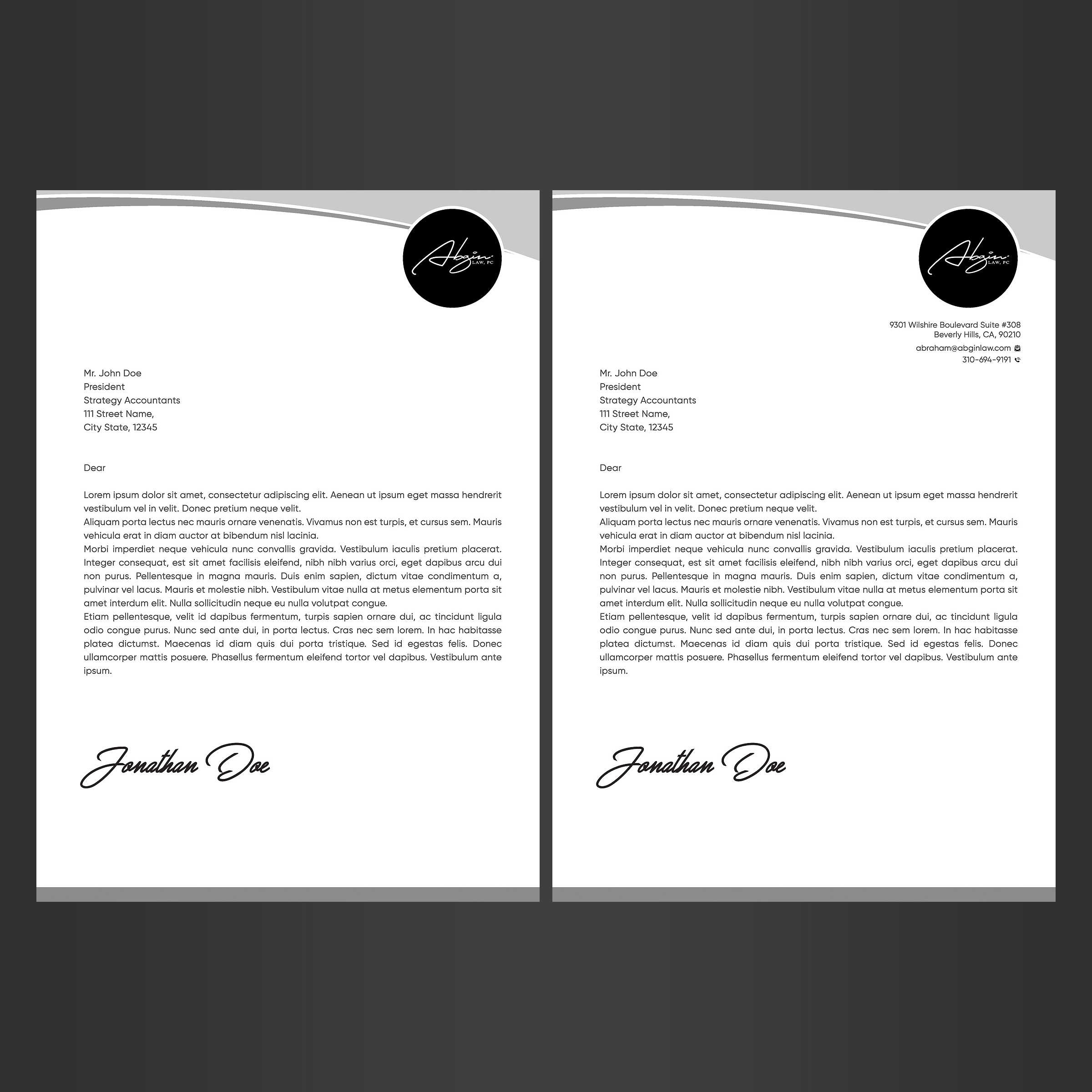 Letterhead Design by Designers Hub for this project | Design #28169744