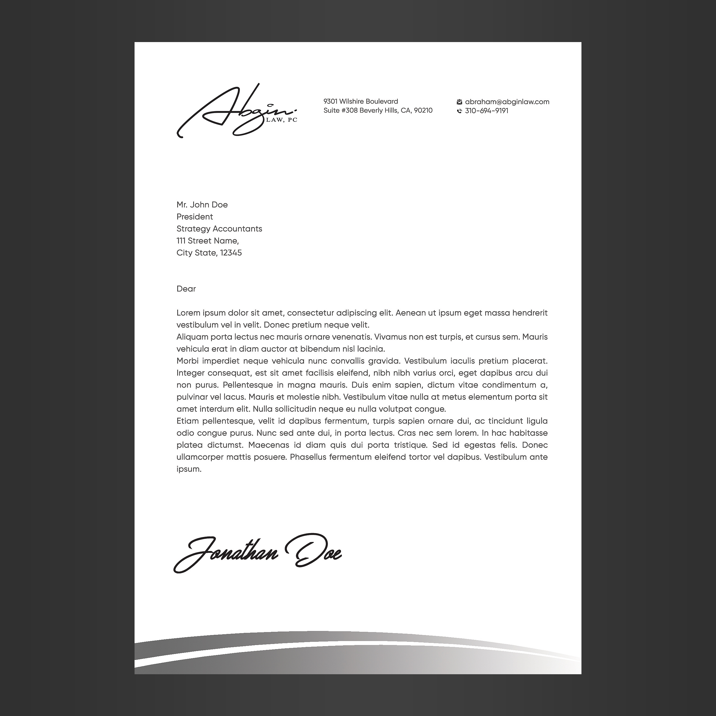 Letterhead Design by Designers Hub for this project | Design #28170054
