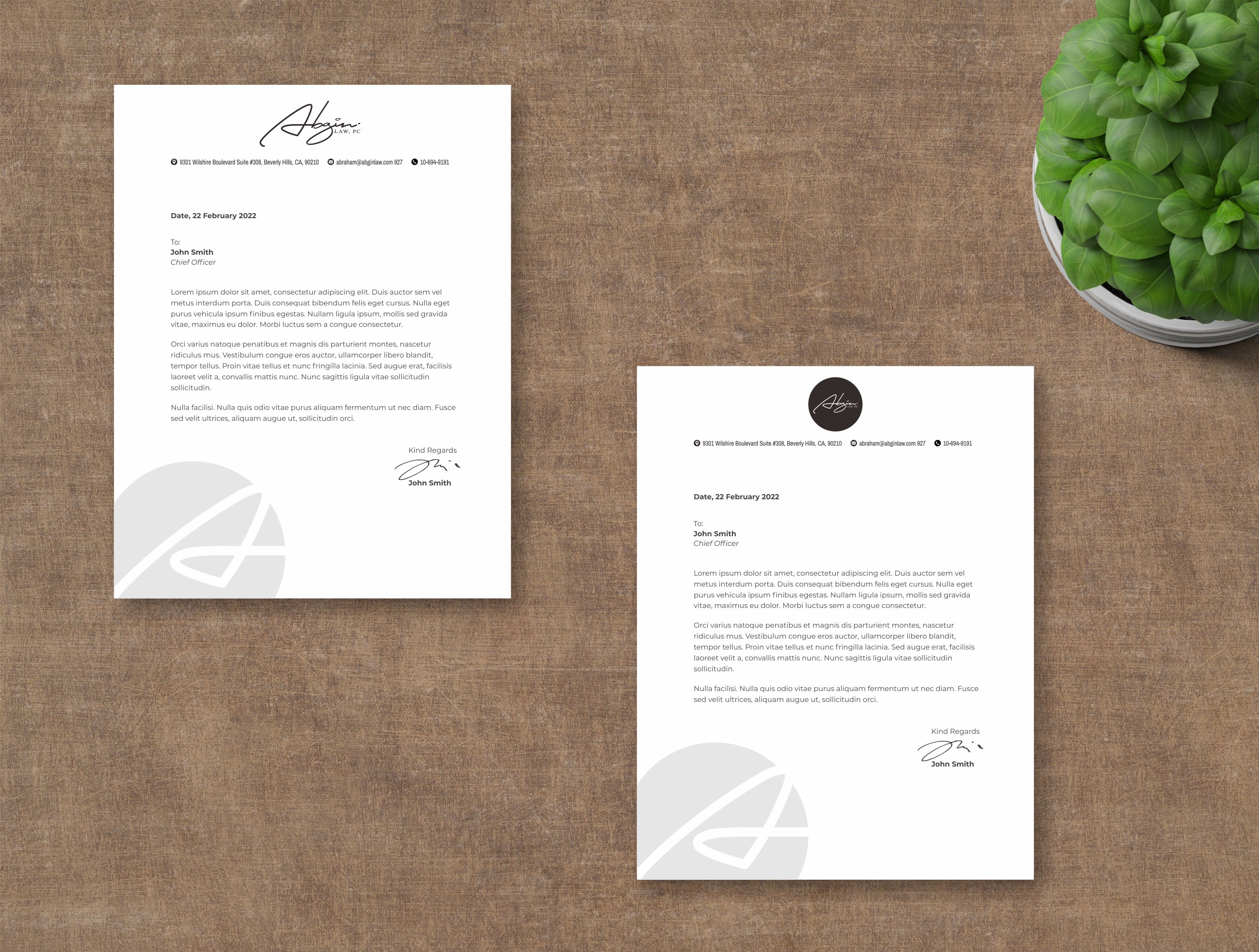 Letterhead Design by nng for this project | Design #28161889