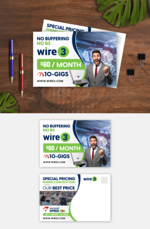 Diseño de Flyer por debdesign para Wire 3 LLC | Diseño: #28162773