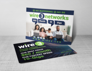 Diseño de Flyer por Deziners Zone para Wire 3 LLC | Diseño: #28162091