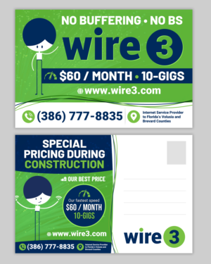 Diseño de Flyer por SAI DESIGNS para Wire 3 LLC | Diseño: #28166291