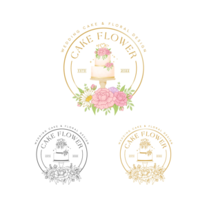 CakeFlower or Cake Flower or Cake-Flower | Logo-Design von Amethystica