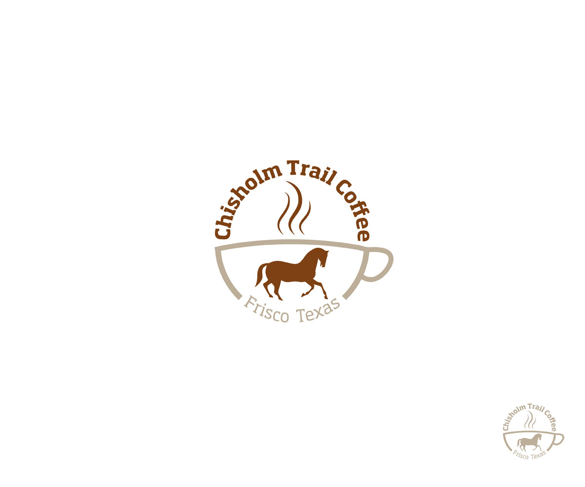 Diseño de Logo por Daniel Caso Design para Chisholm Trail Coffee  | Diseño #3296616