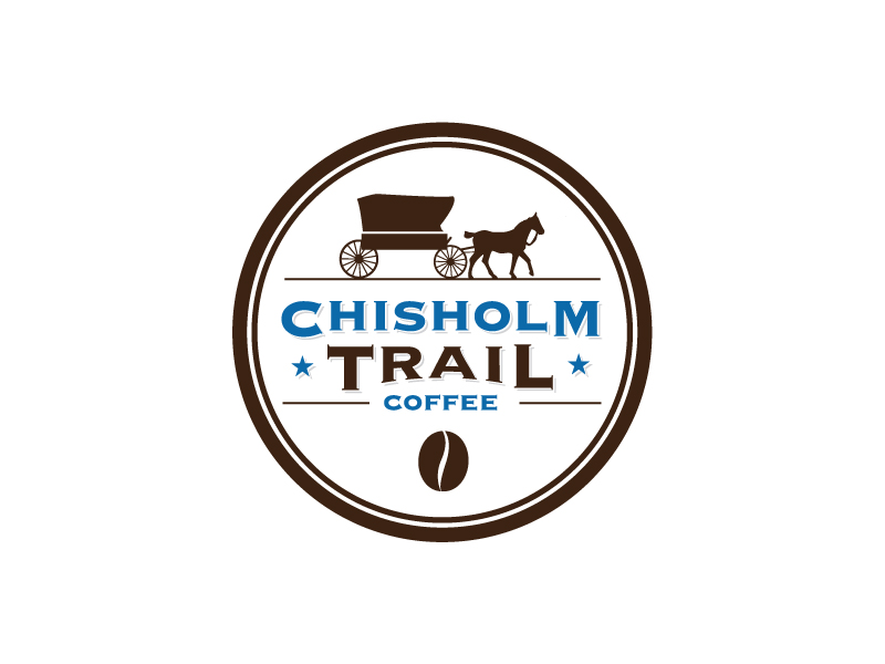 Logo Design by arsenix blank for Chisholm Trail Coffee  | Design #3317562