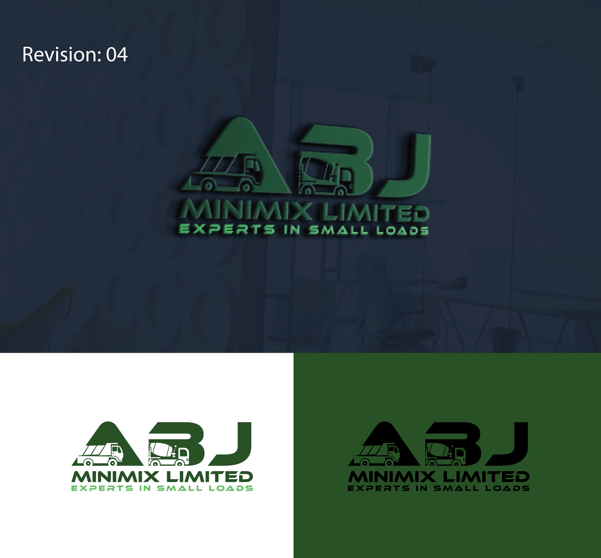 Logo Design by RRR Design for A B J Minimix Ltd | Design #28173353
