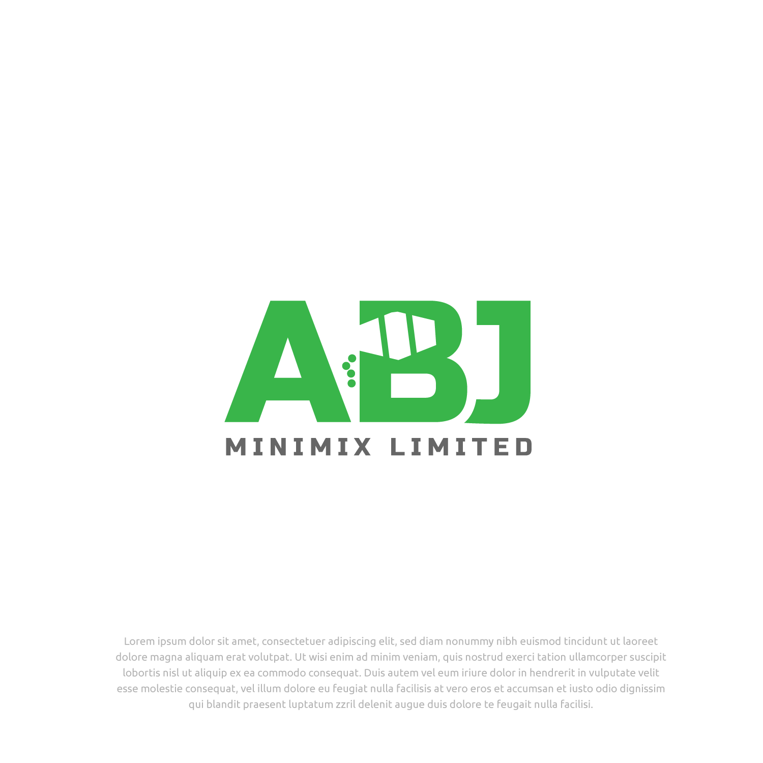Logo Design by Abdul 20 for A B J Minimix Ltd | Design #28165408