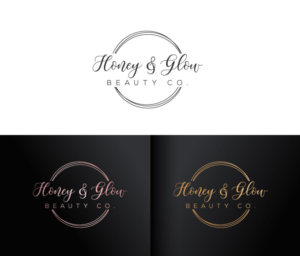Logo Design by Cliping_path for Honey & Glow Beauty Co. | Design: #28169597