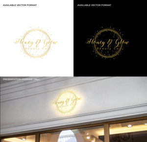 Logo Design by RS_Design for Honey & Glow Beauty Co. | Design: #28168155